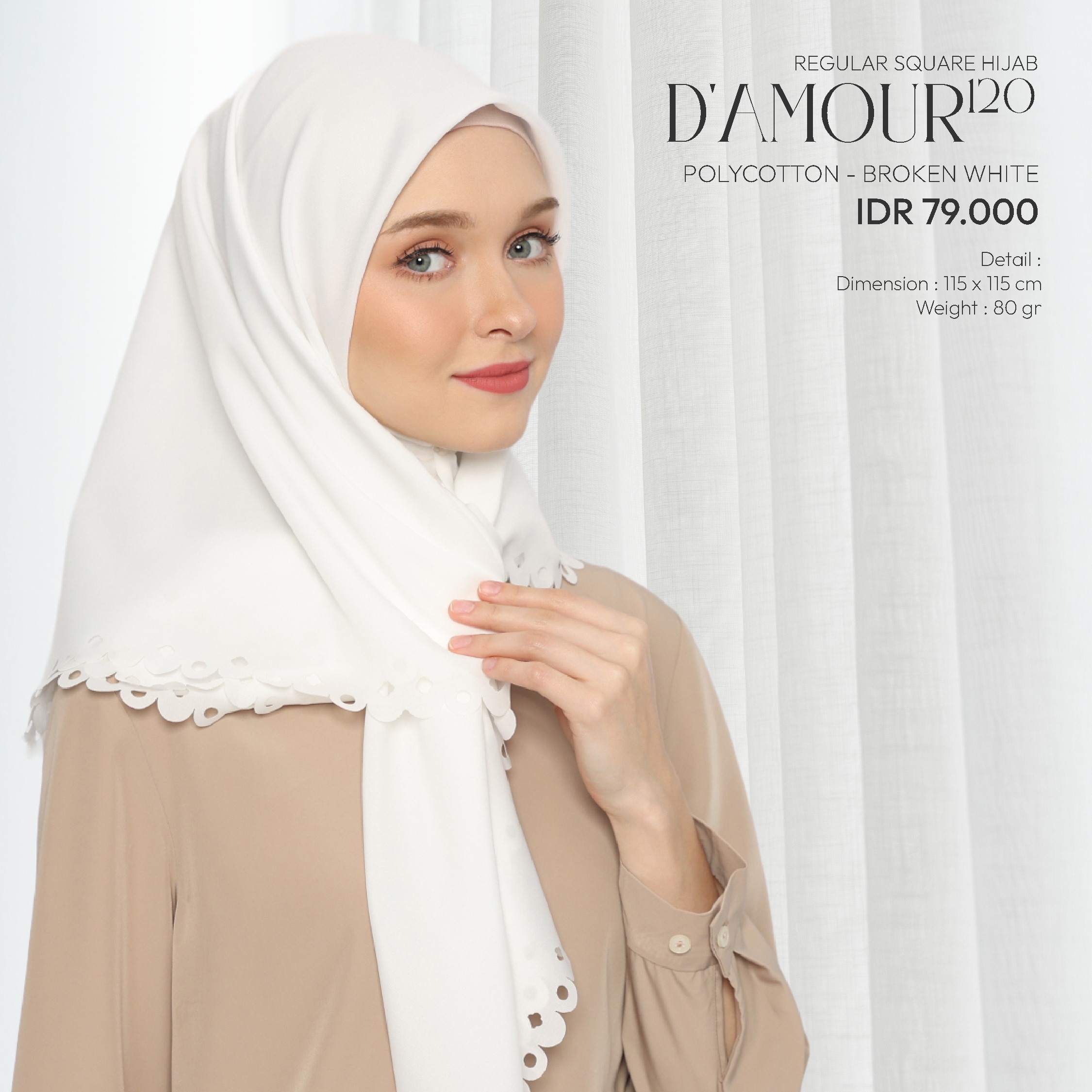 Tatuis Square Hijab Damour 120 Reguler