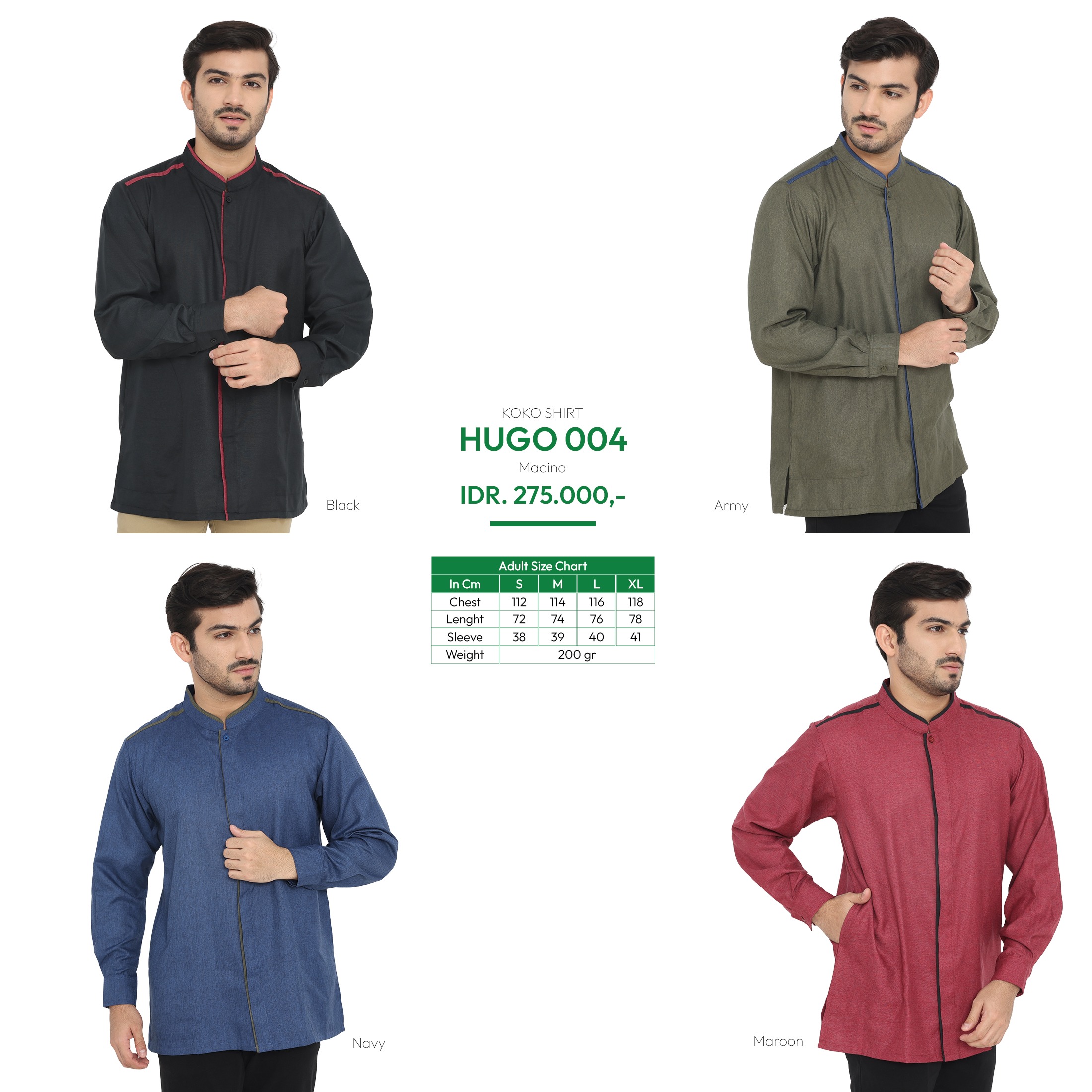 Tatuis Baju Koko Hugo 004 Dewasa