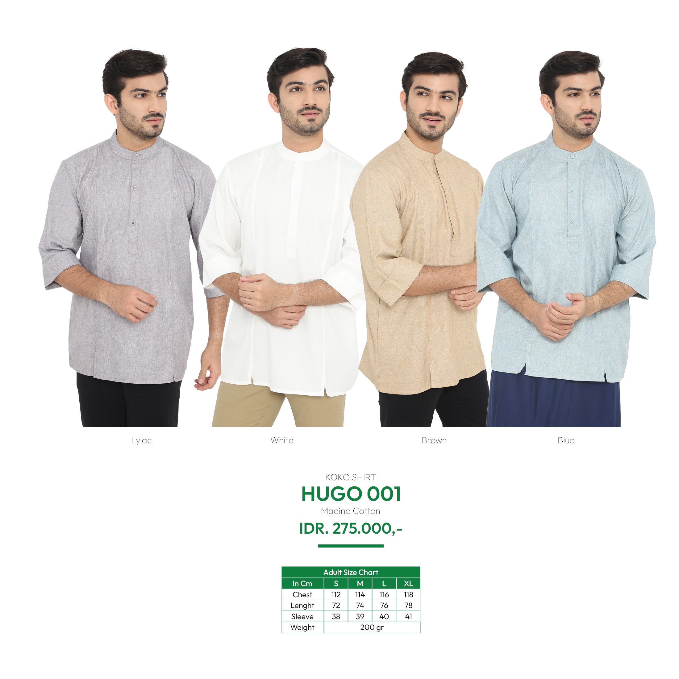 Tatuis Baju Koko Hugo 001 Dewasa