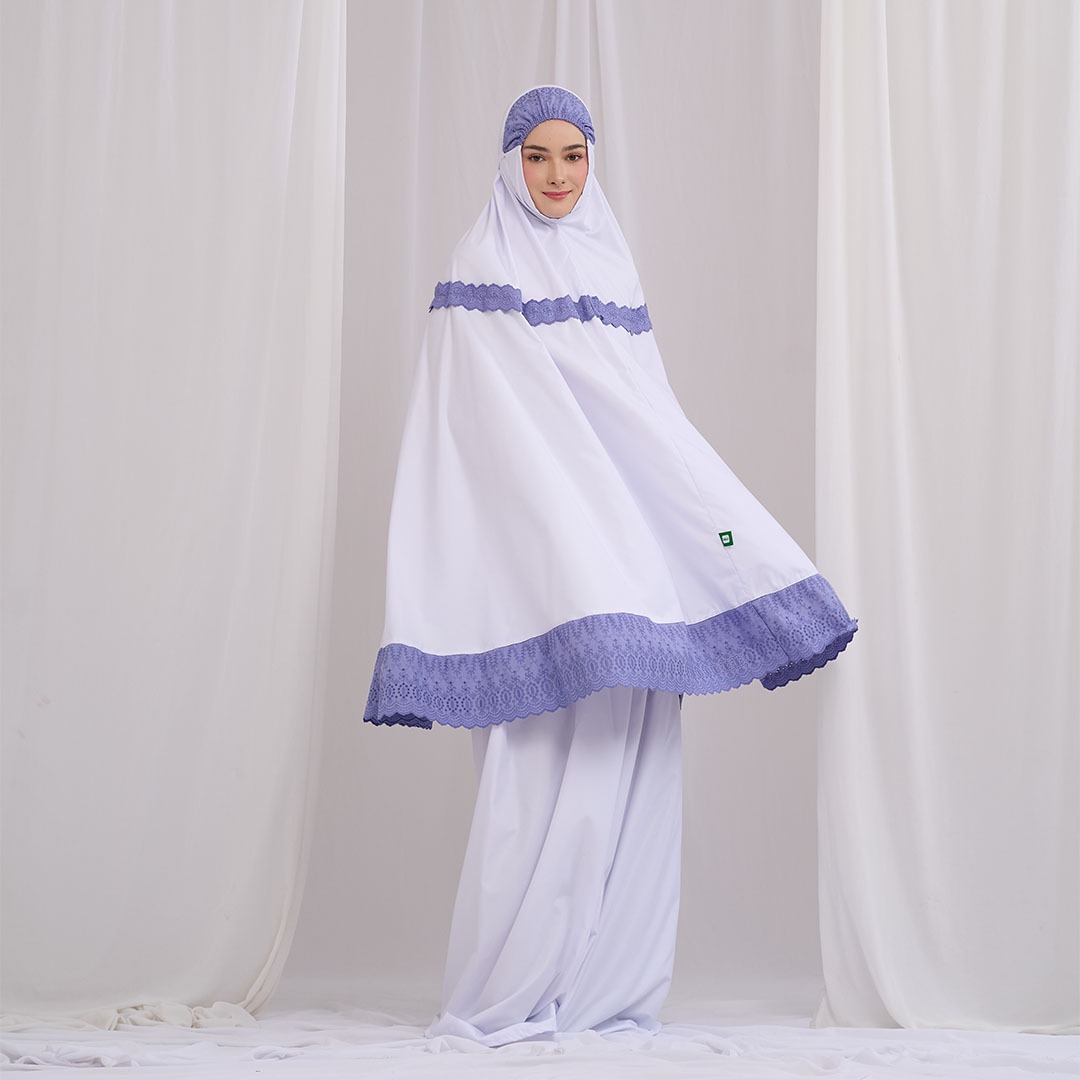 Mukena Tatuis Special Haji 2025 Broken White Dewasa Regu