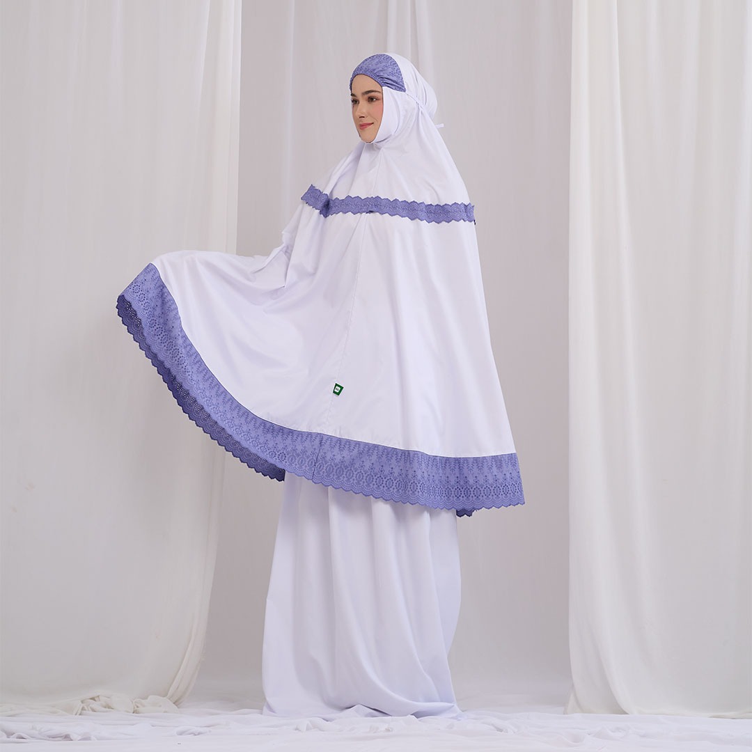 Mukena Tatuis Special Haji 2025 Broken White Dewasa Regu