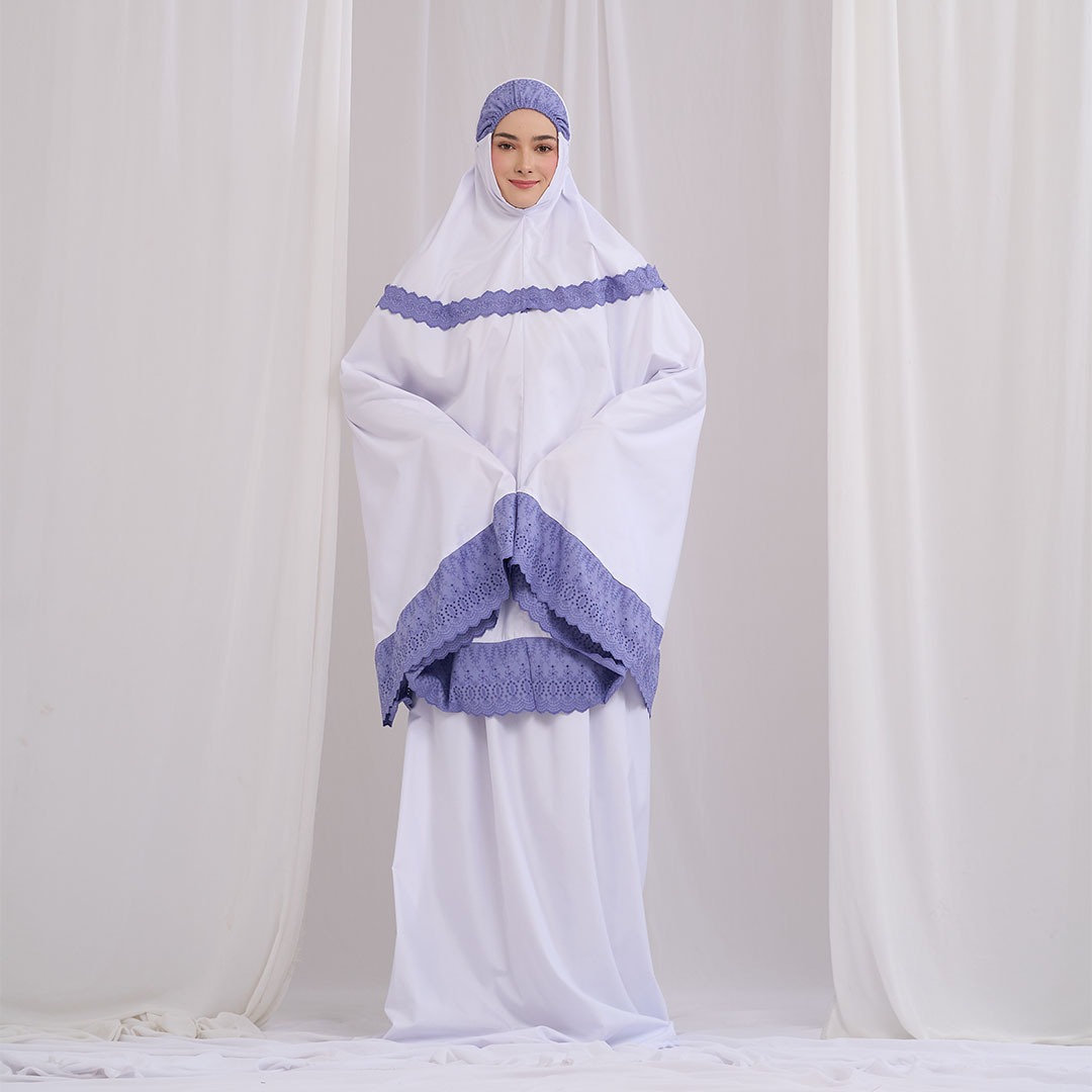 Mukena Tatuis Special Haji 2025 Broken White Dewasa Regu