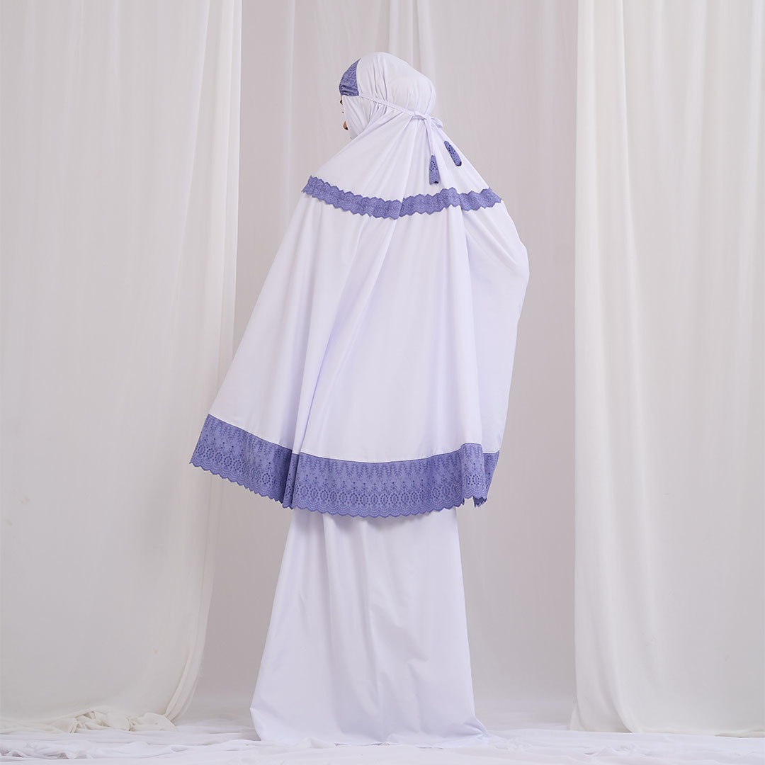 Mukena Tatuis Special Haji 2025 Broken White Dewasa Regu