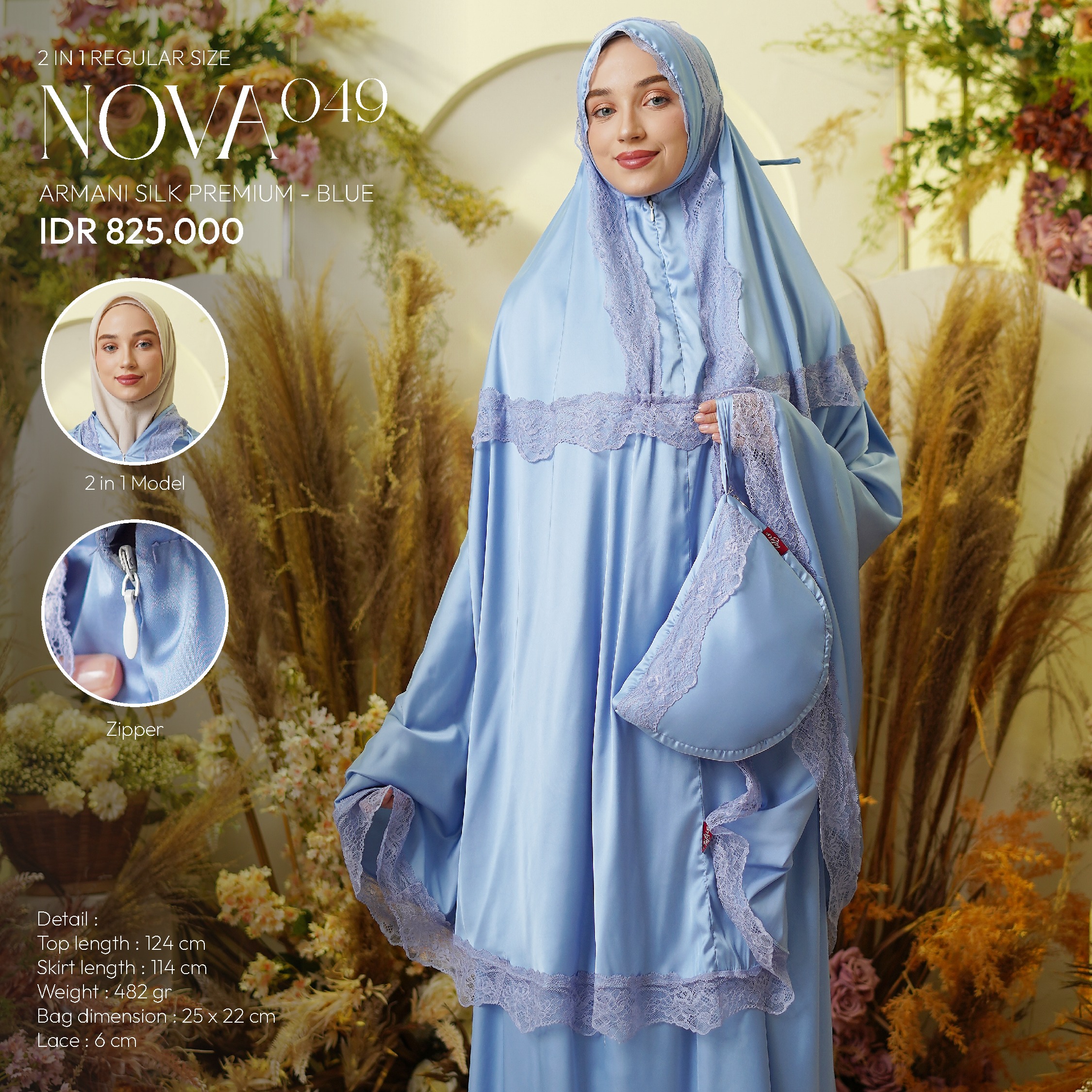 Tatuis Mukena Nova 049 2 IN 1 Dewasa Reguler