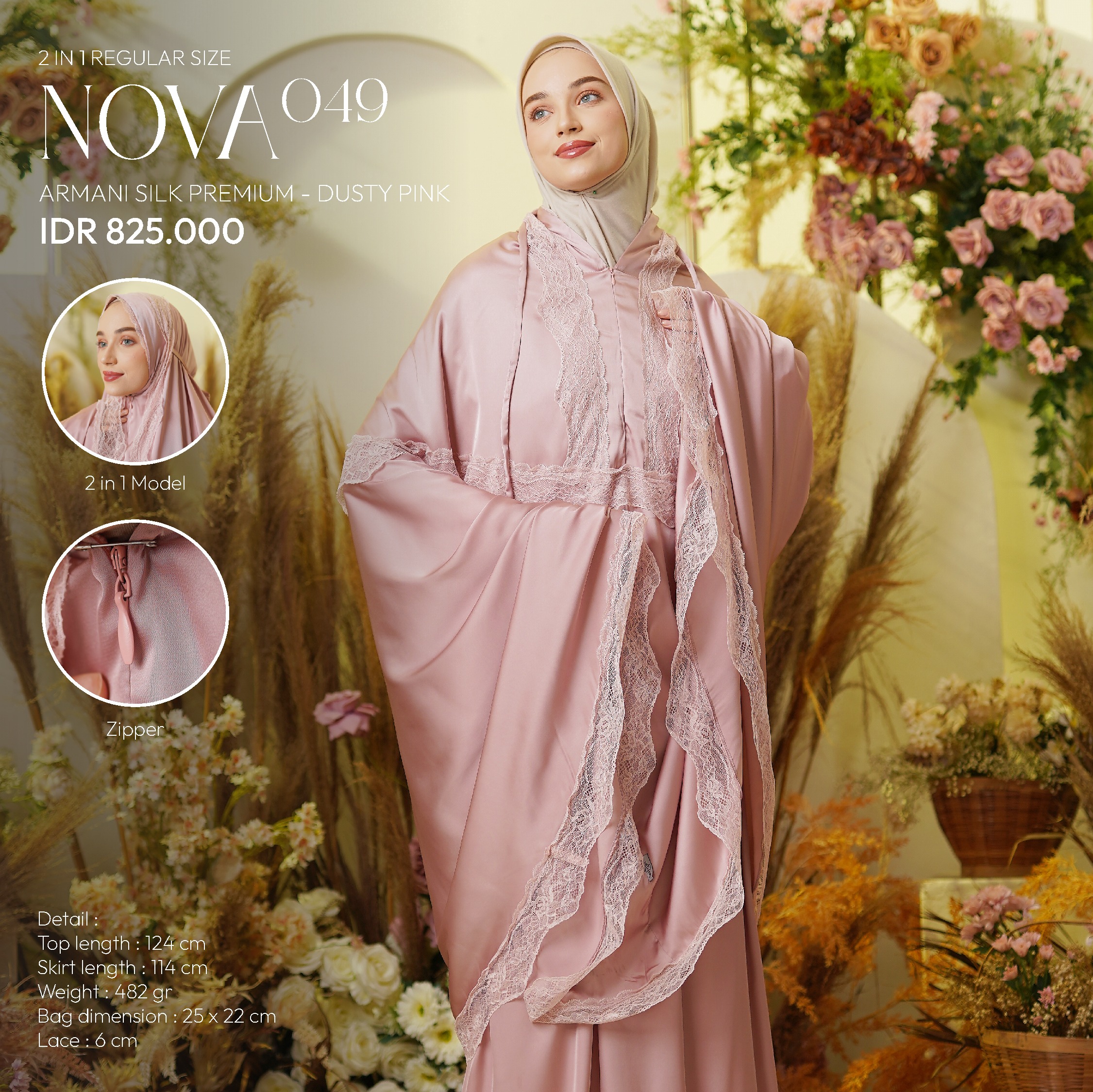 Tatuis Mukena Nova 049 2 IN 1 Dewasa Reguler
