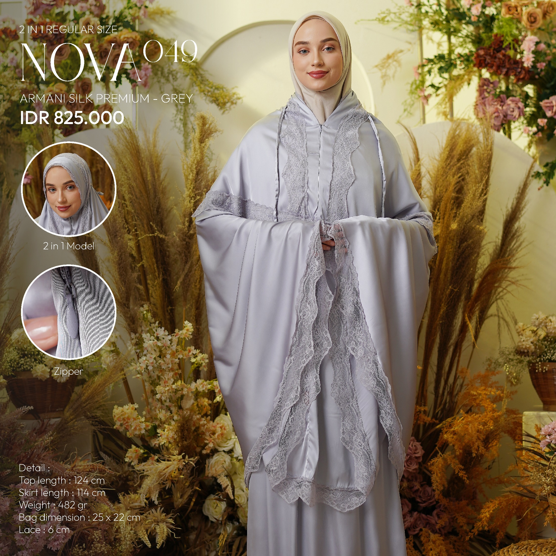 Tatuis Mukena Nova 049 2 IN 1 Dewasa Reguler