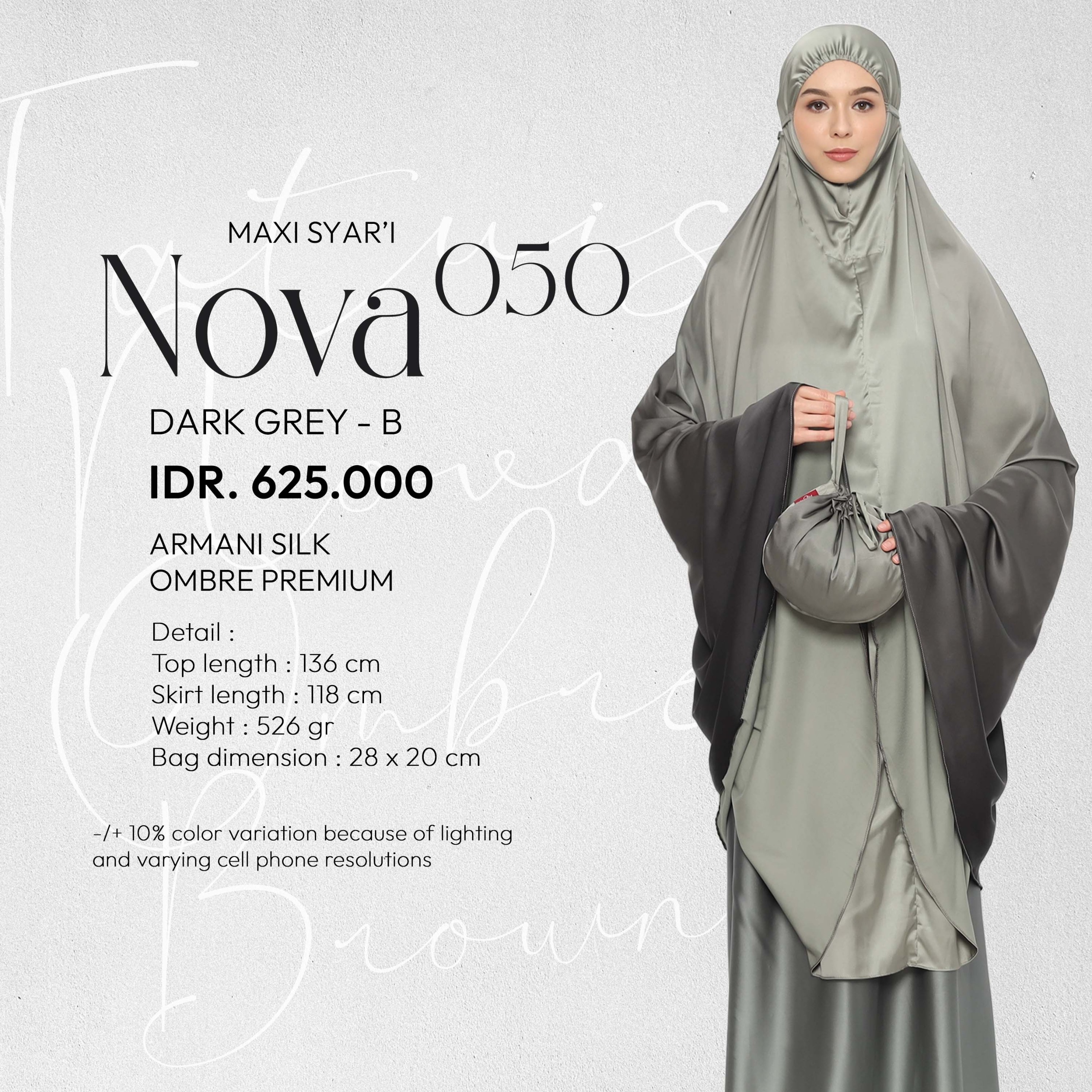 Tatuis Mukena Nova 050 Dewasa Maxi Syari Jumbo Ombre Premium