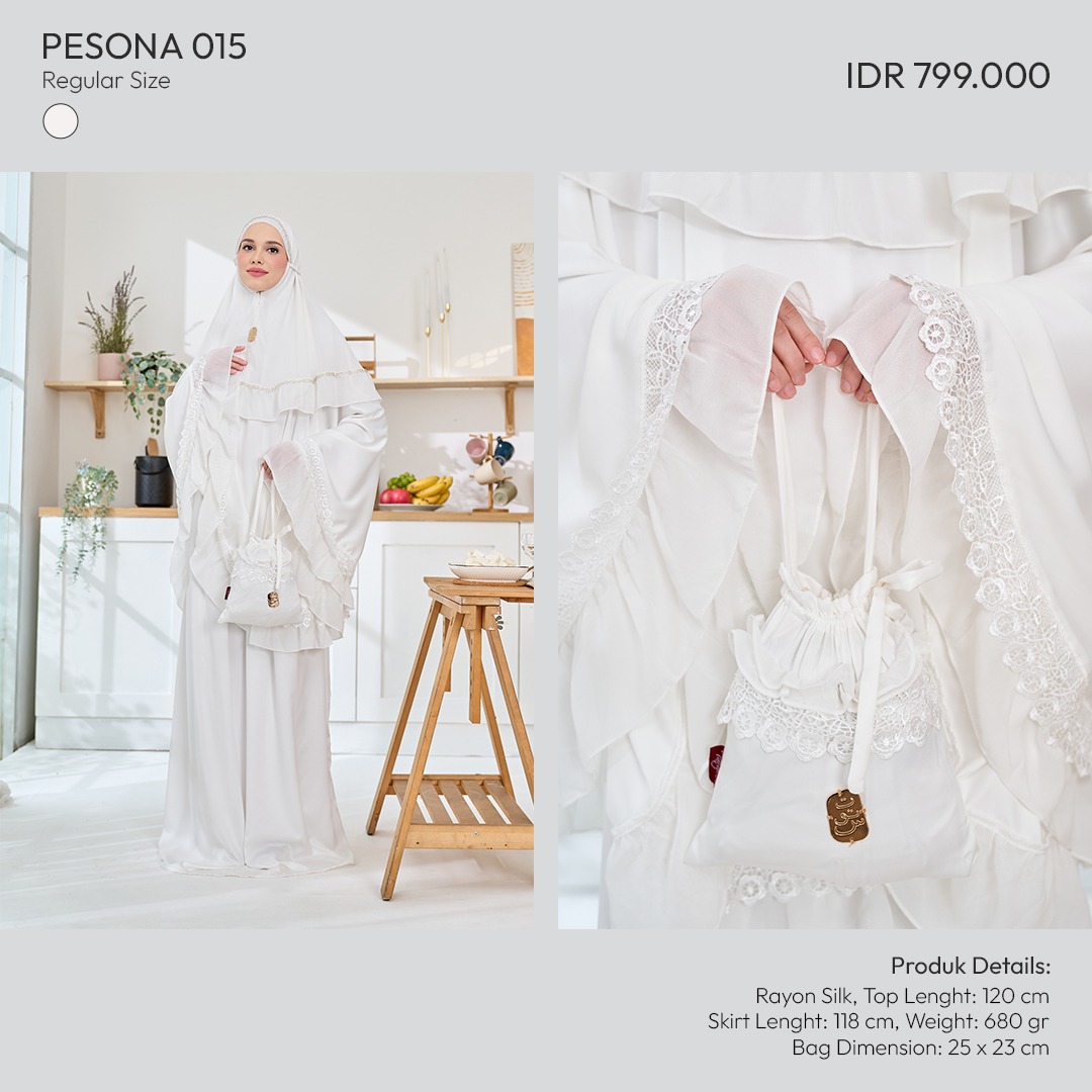 Tatuis Mukena Pesona 015 Broken White Dewasa Reguler