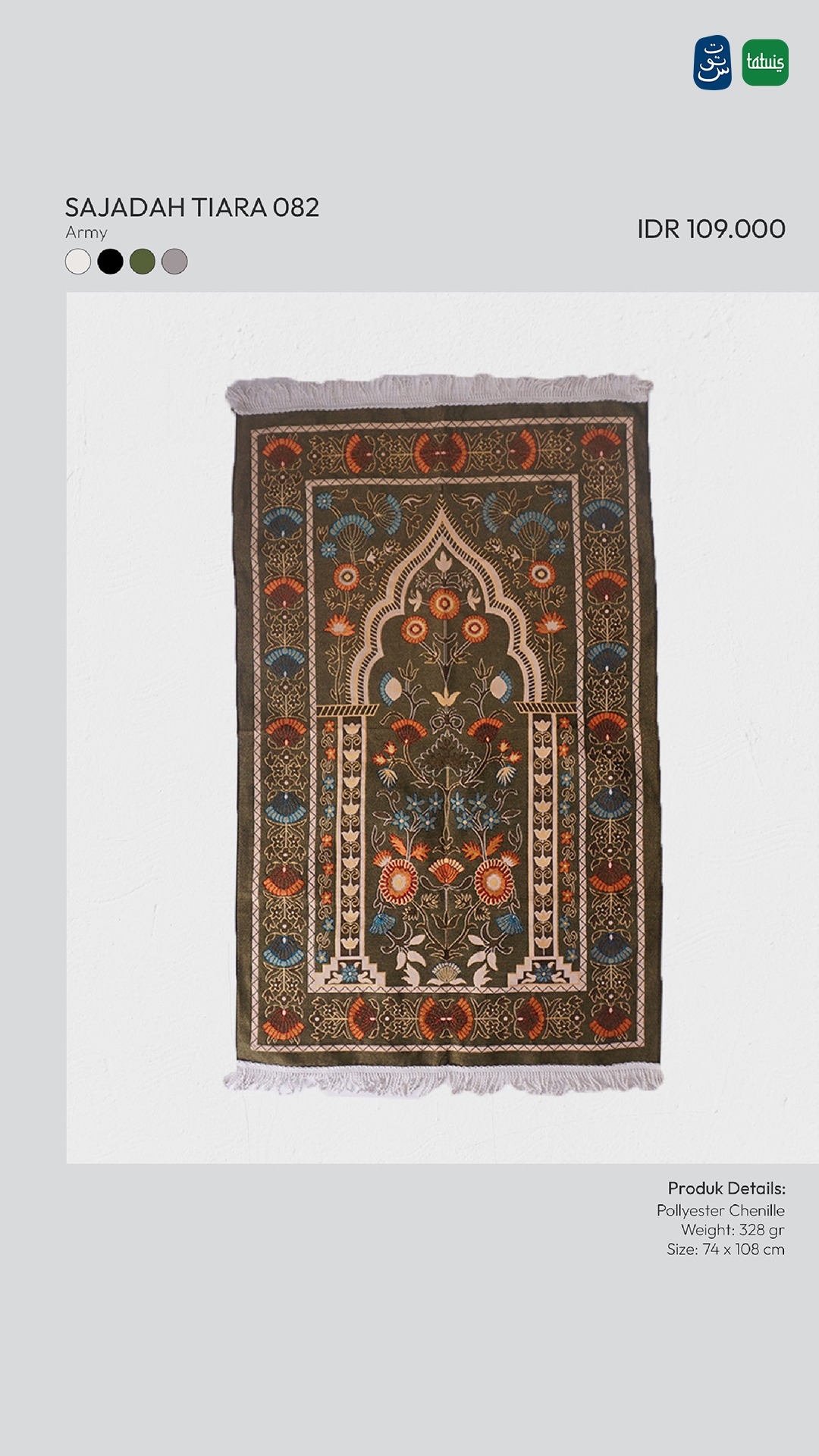 Tatuis Sajadah Tiara 082
