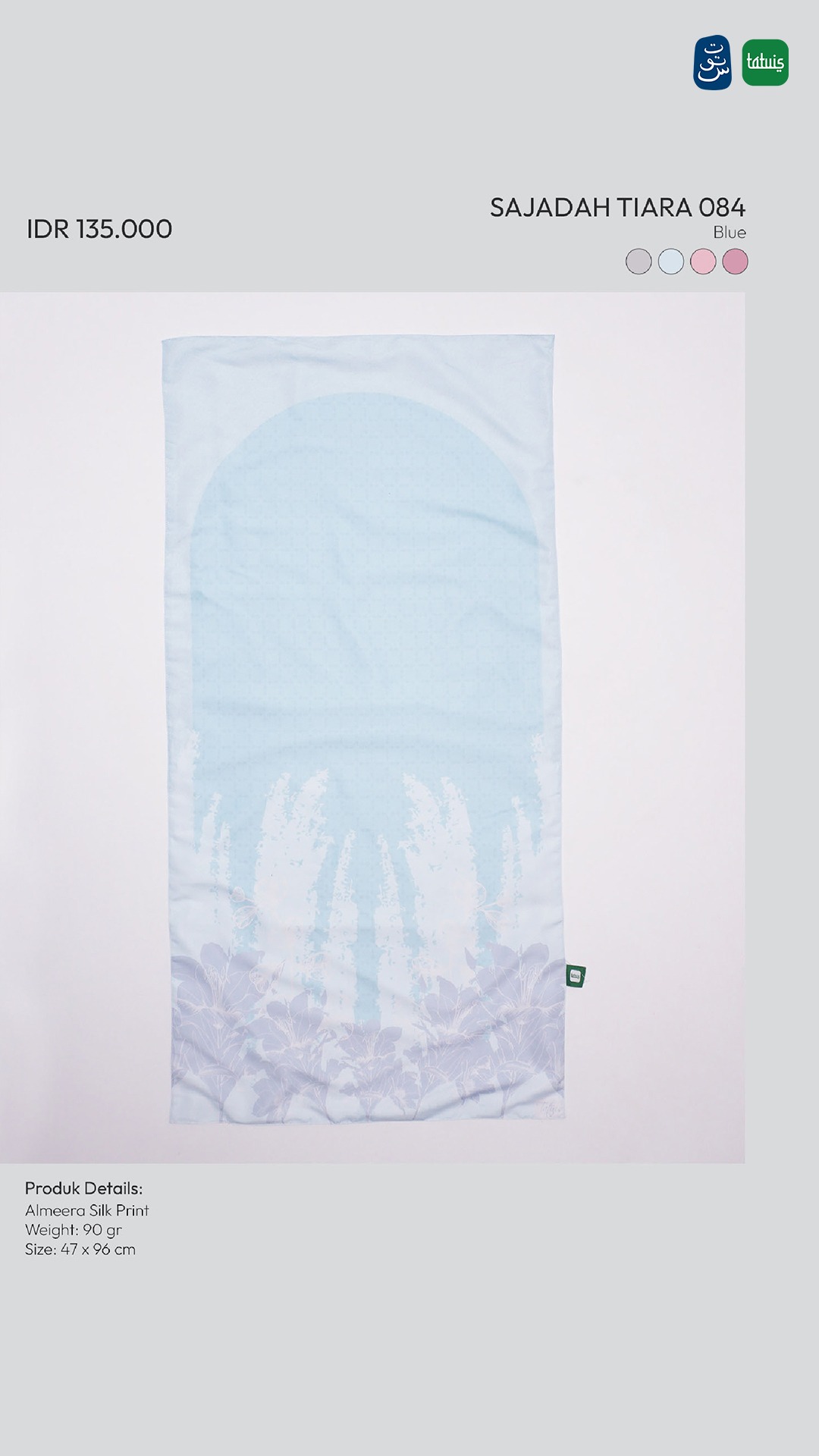 Tatuis Sajadah Travelling Tiara 084
