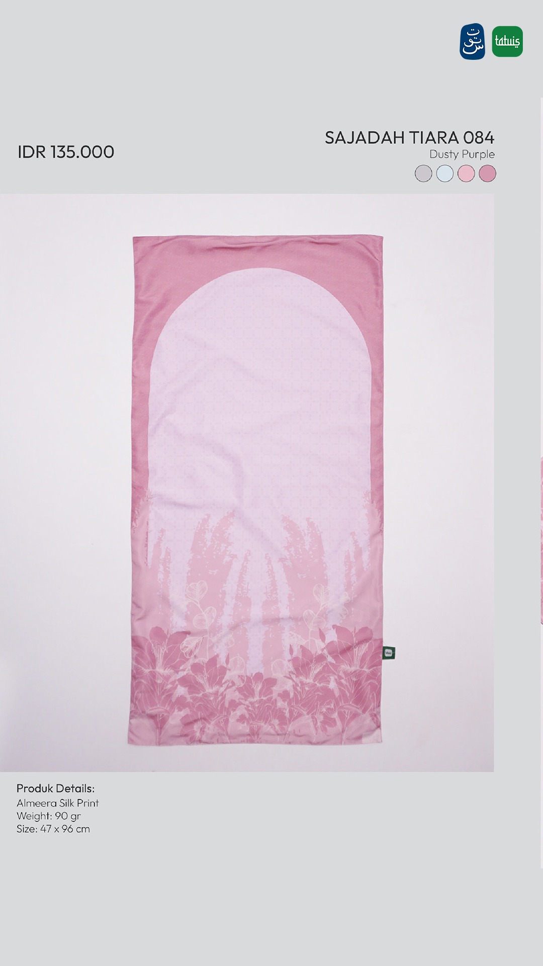 Tatuis Sajadah Travelling Tiara 084