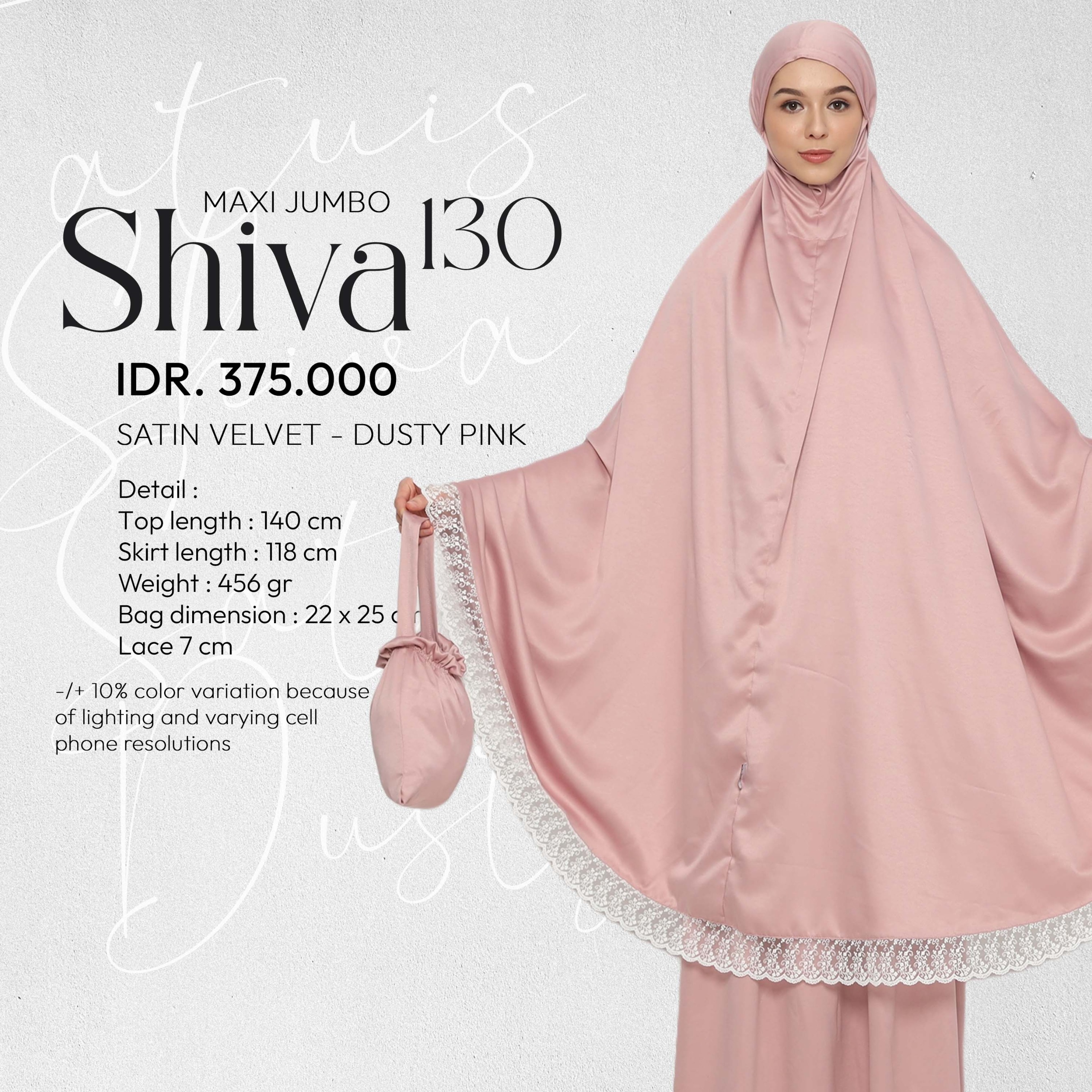 Tatuis Mukena Shiva 130 Dewasa Maxi Jumbo Loves Series