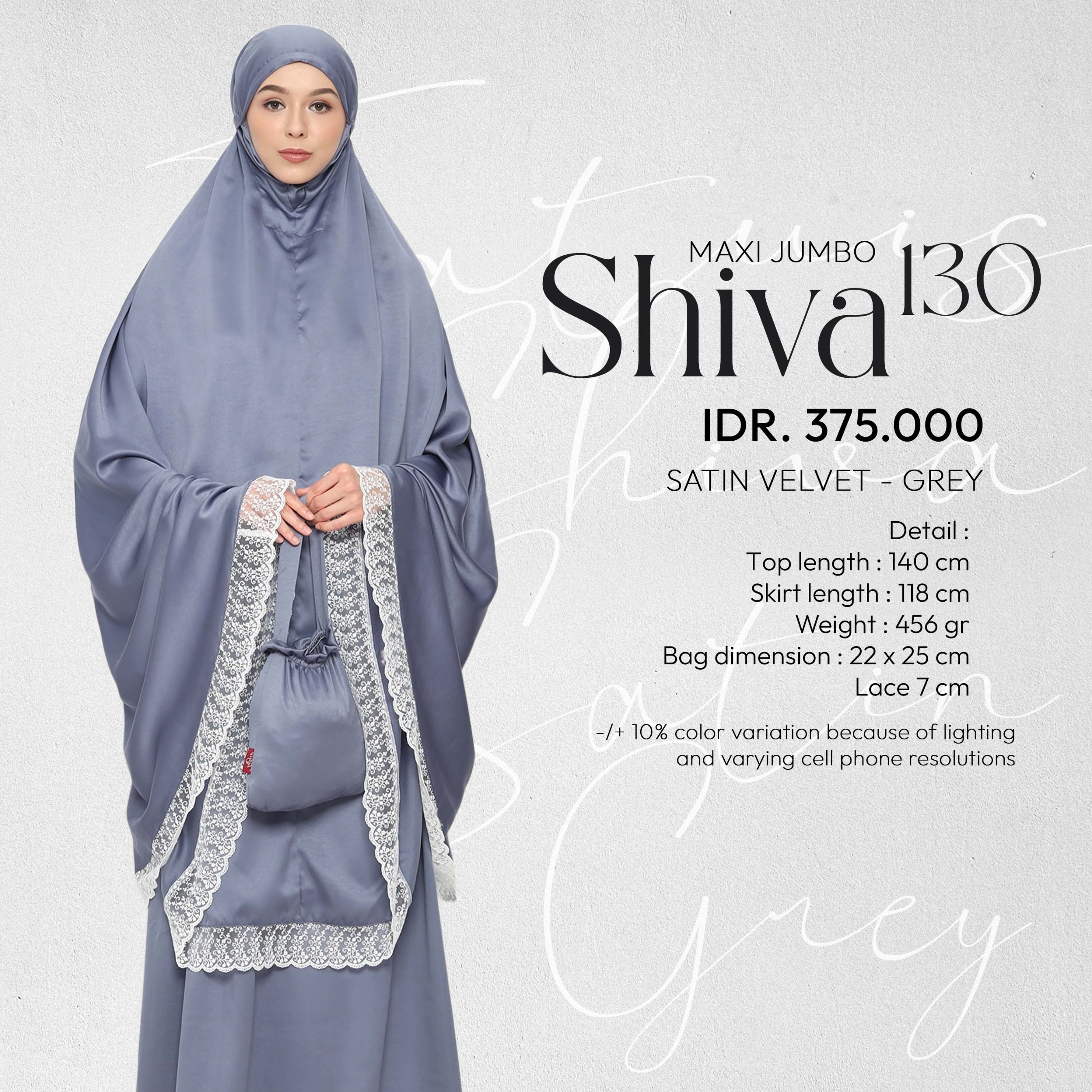 Tatuis Mukena Shiva 130 Dewasa Maxi Jumbo Loves Series
