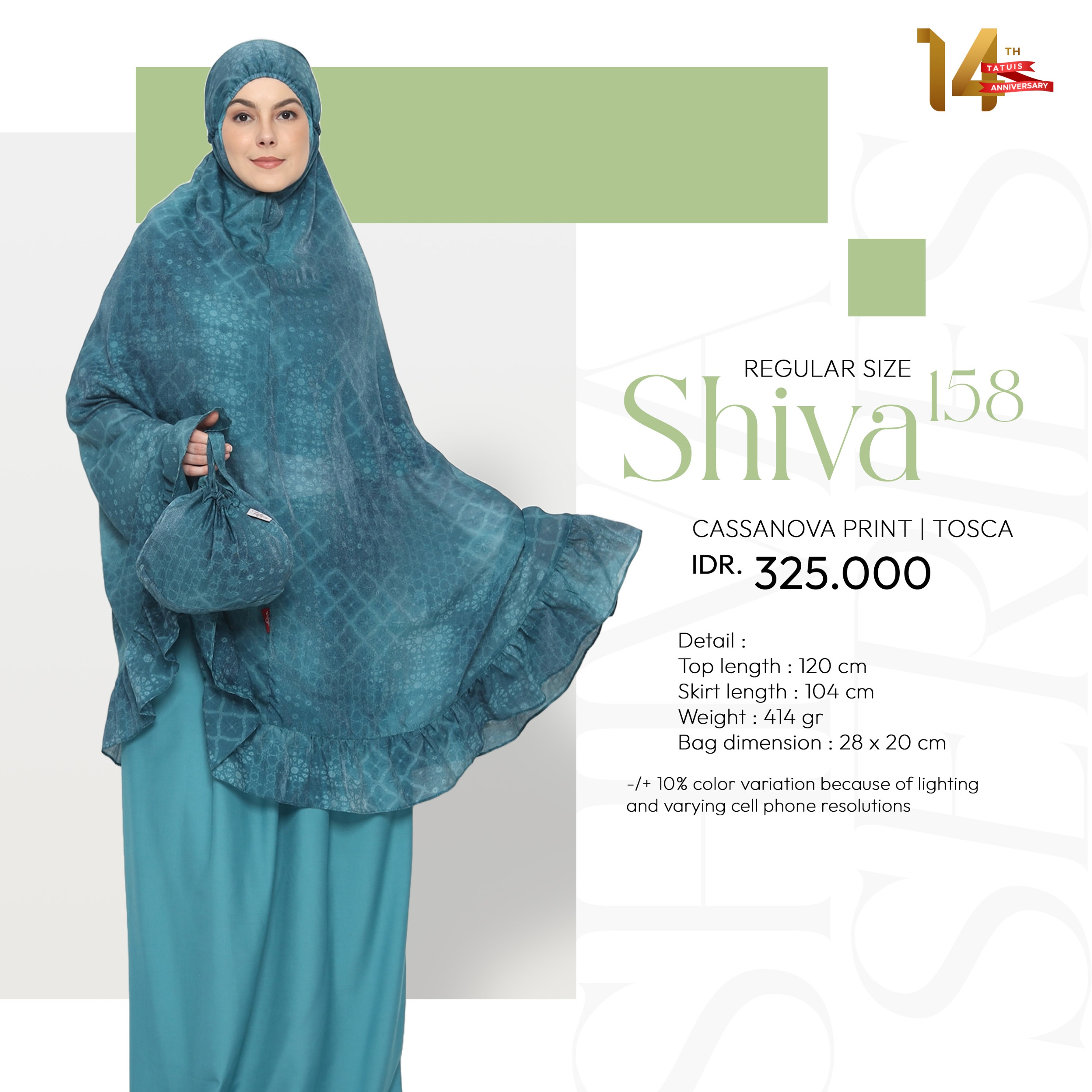 Tatuis Mukena Shiva 158 Dewasa Reguler