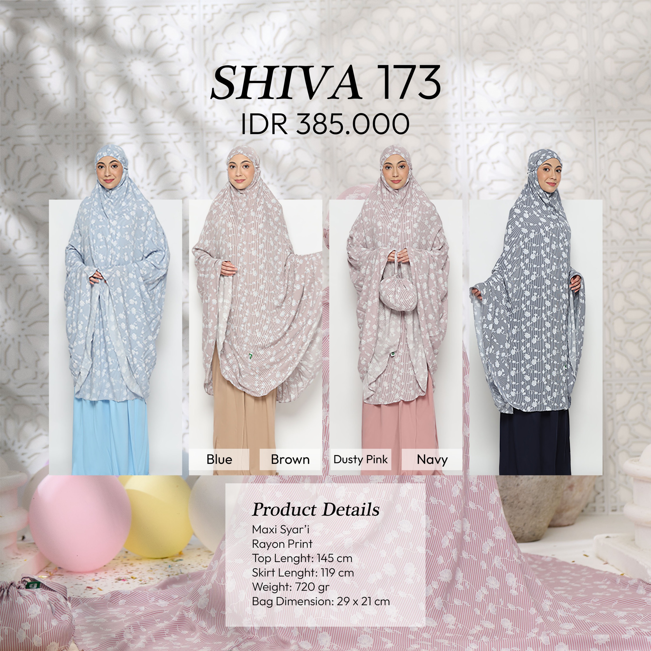 Tatuis Mukena Shiva 173 Dewasa Maxy Syari