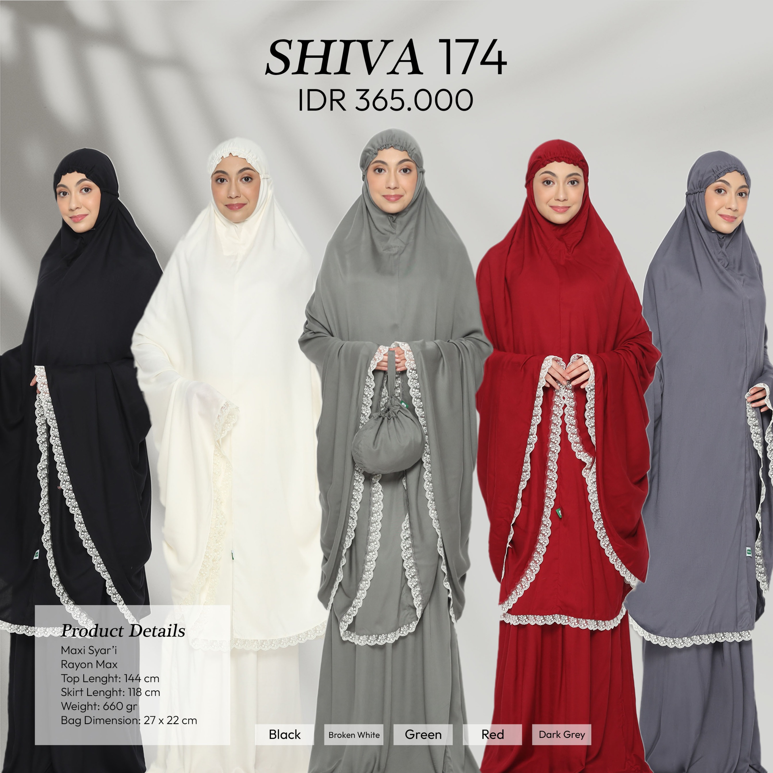 Tatuis Mukena Shiva 174 Dewasa Maxy Syari