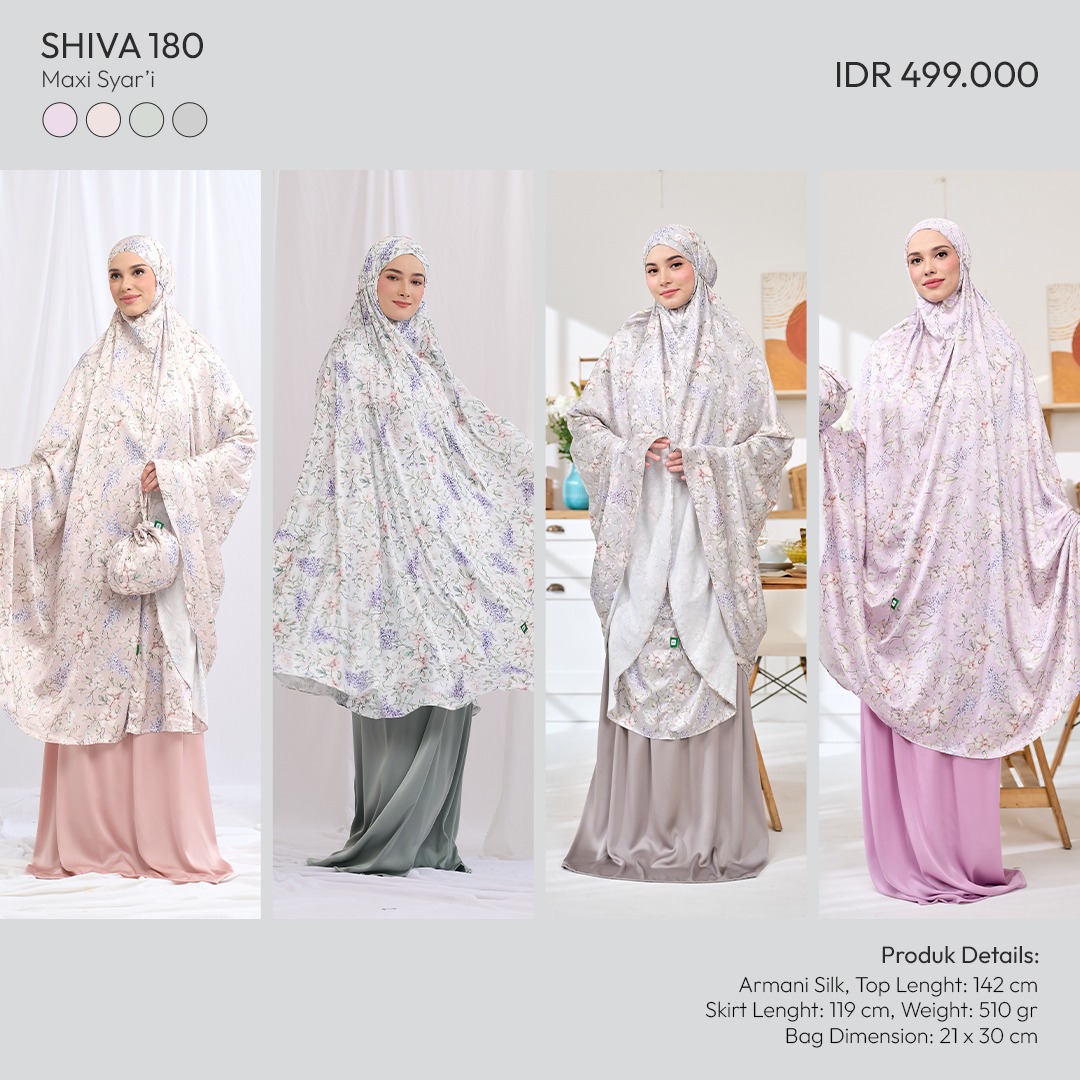 Tatuis Mukena Shiva 180 Dewasa Maxy Syari