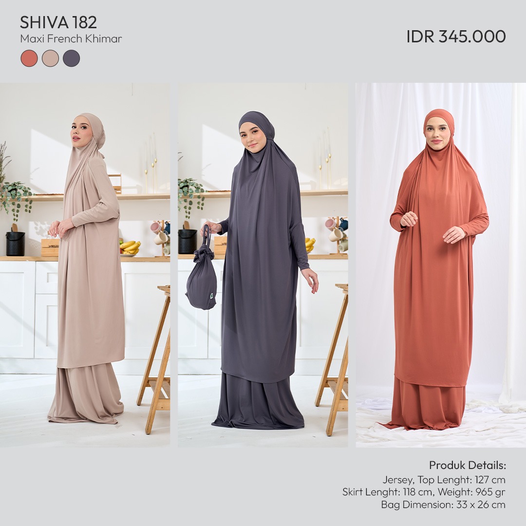 Tatuis Mukena Shiva 182 Dewasa Maxy French Khimar