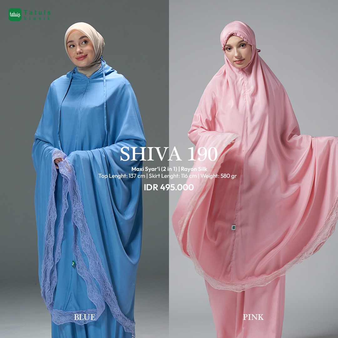 Tatuis Mukena Shiva 190 2 IN 1 Dewasa Maxy Syari
