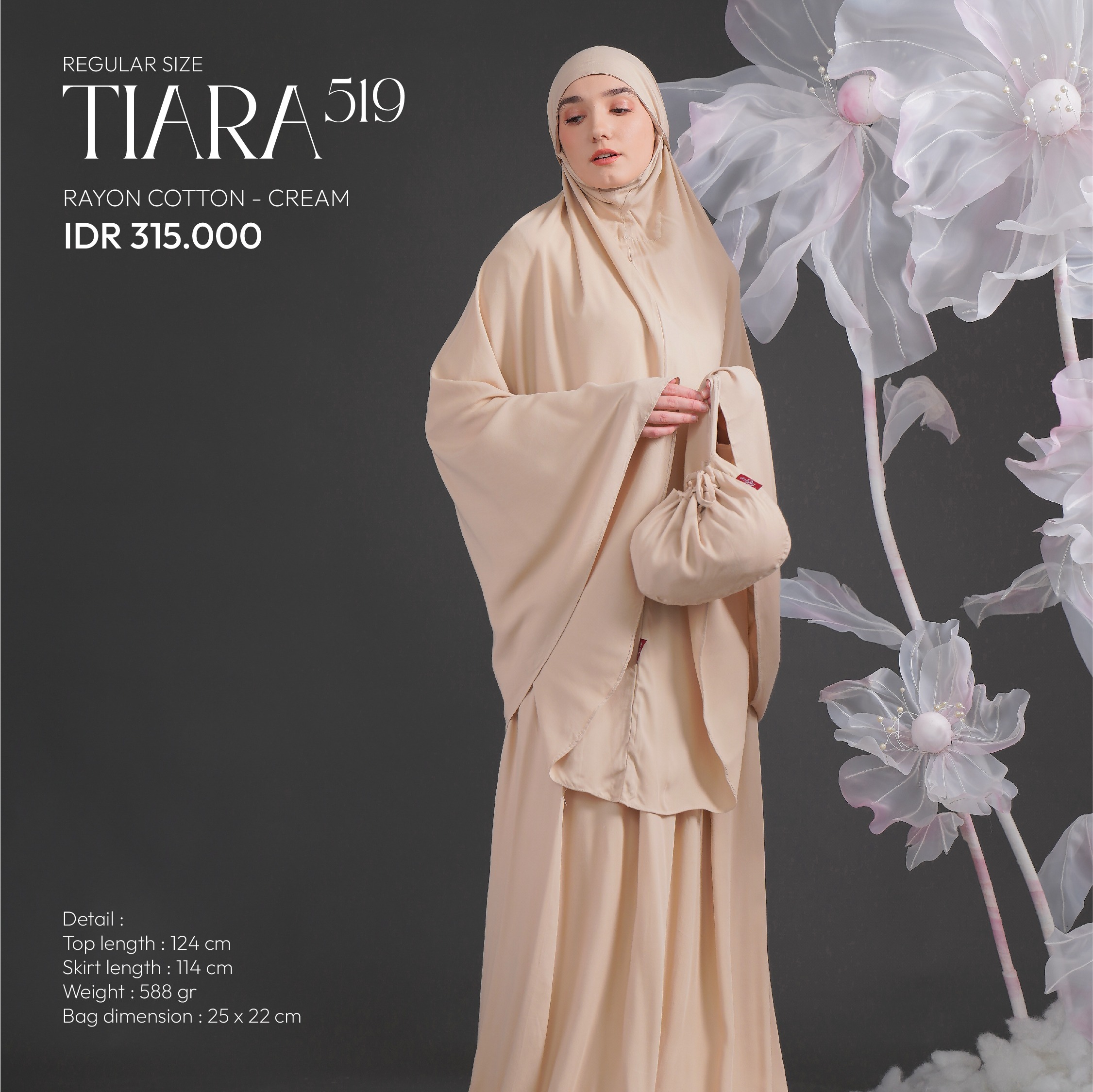 Tatuis Mukena Tiara 519 Dewasa Reguler