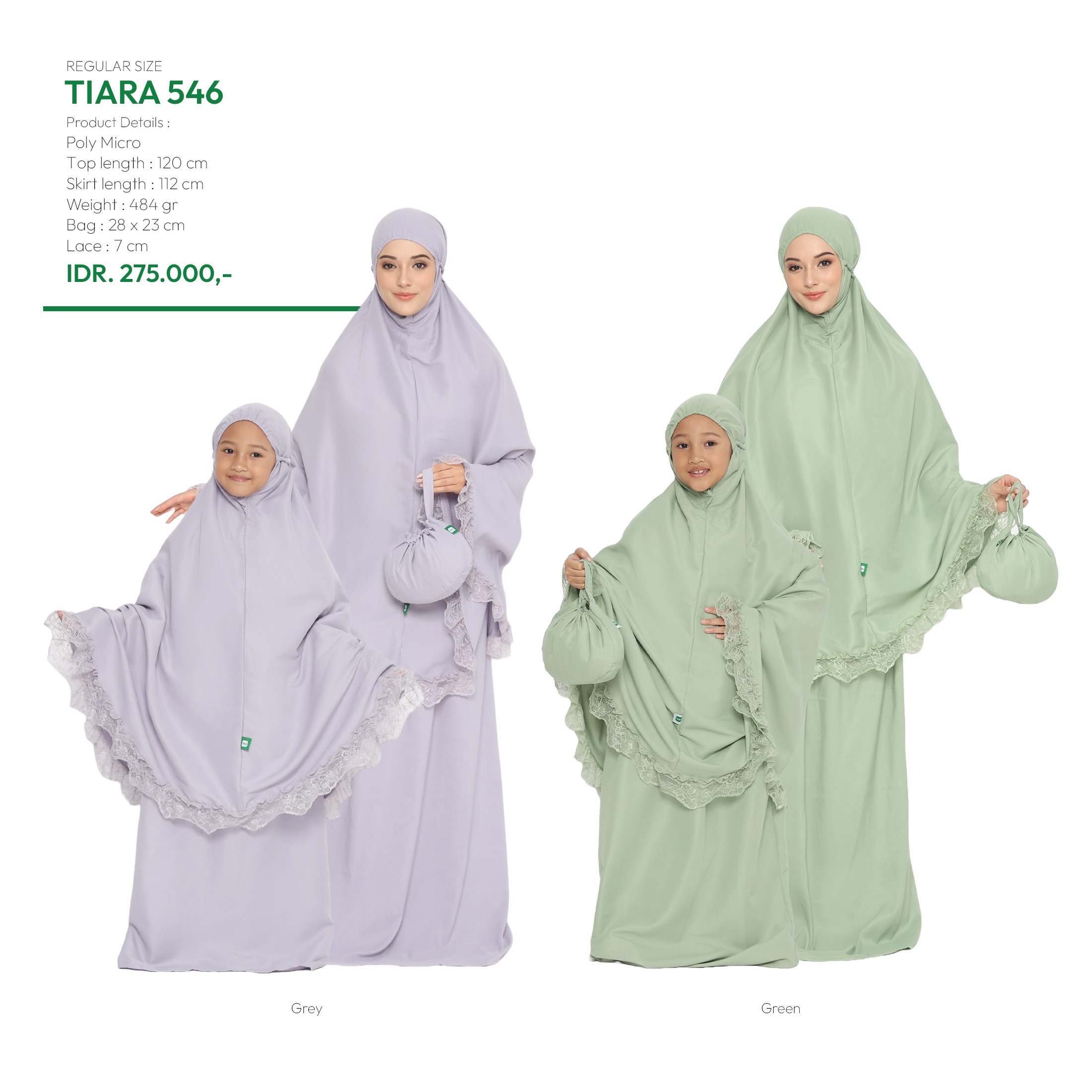 Tatuis Mukena Tiara 546 Dewasa Reguler