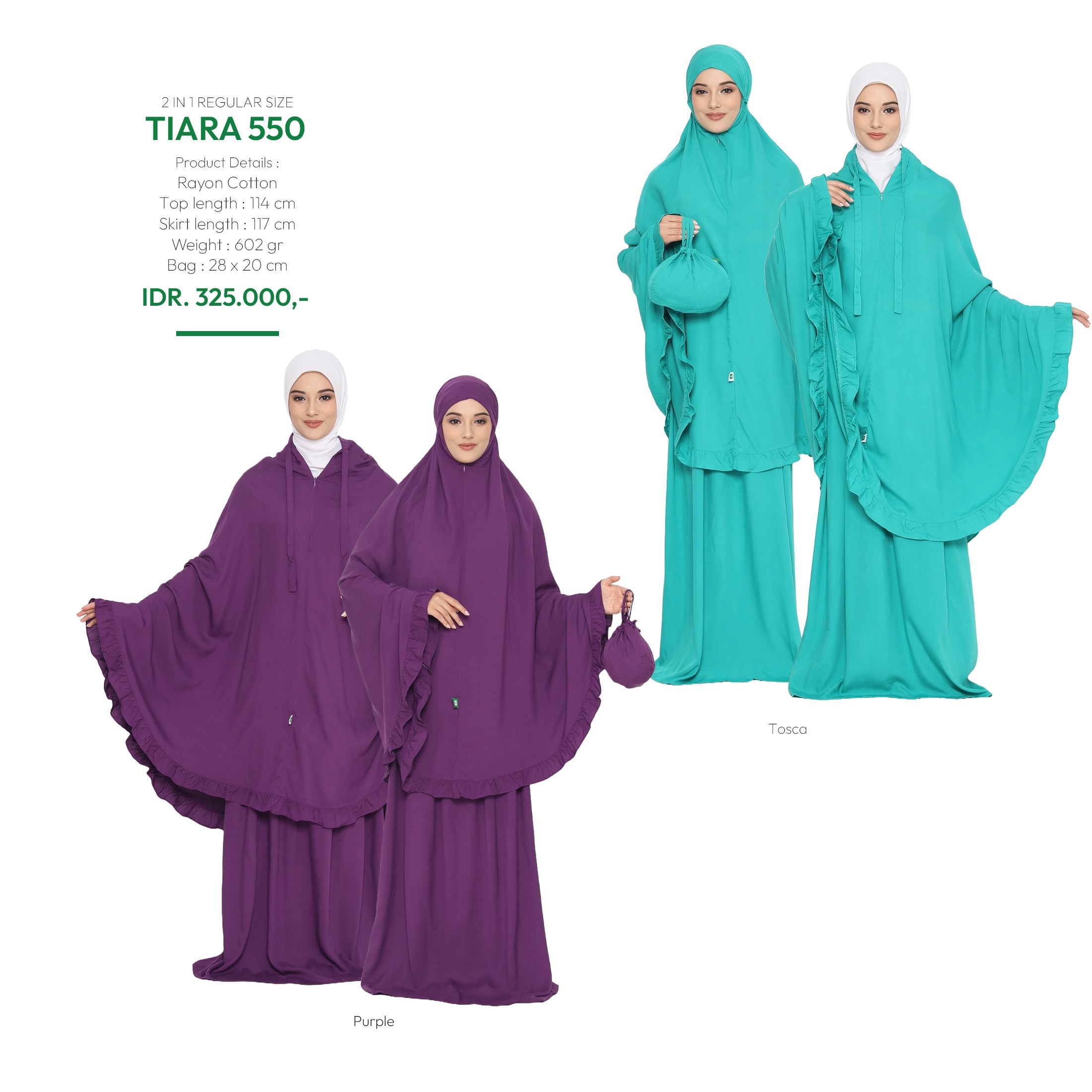 Tatuis Mukena Tiara 550 Dewasa Reguler
