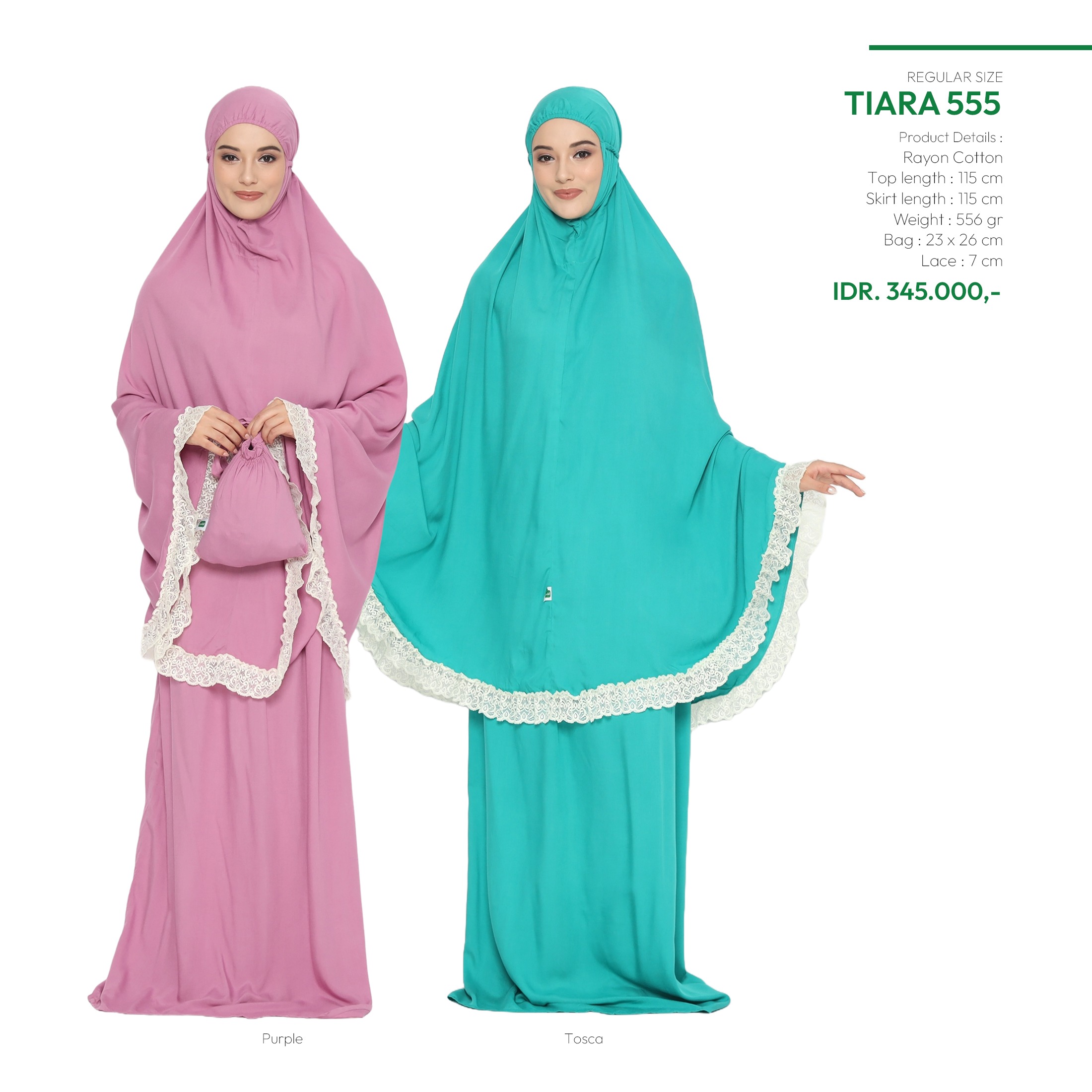 Tatuis Mukena Tiara 555 Dewasa Reguler