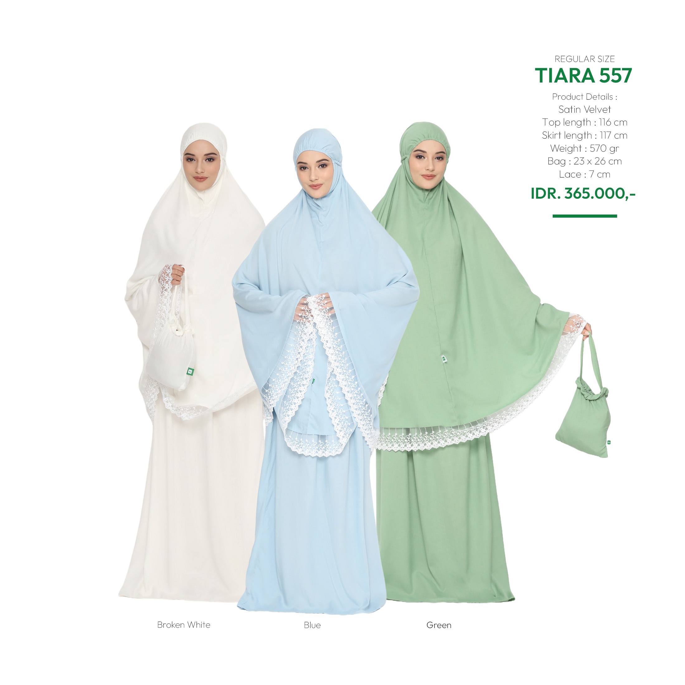 Tatuis Mukena Tiara 557 Dewasa Reguler