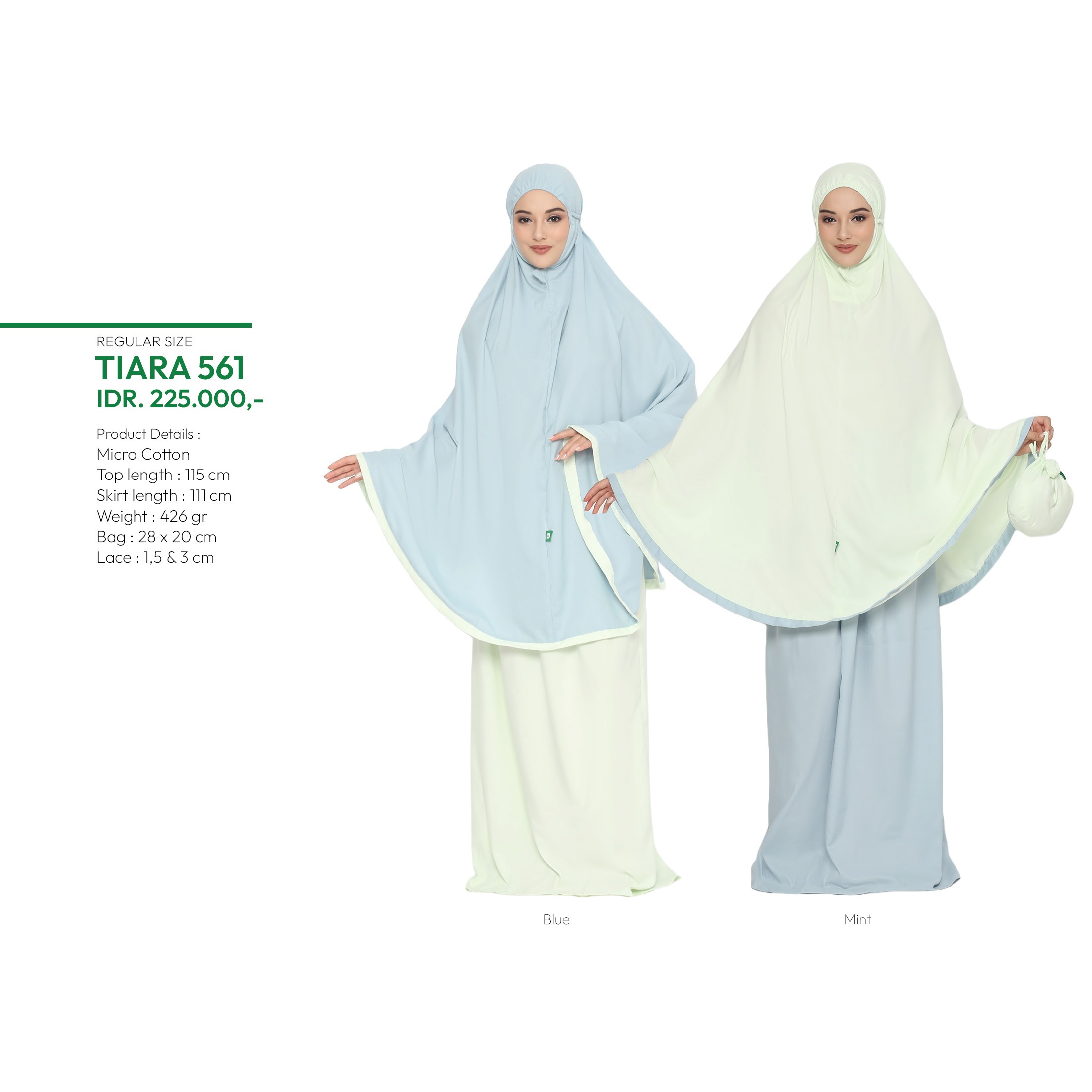 Tatuis Mukena Tiara 561 Dewasa Reguler
