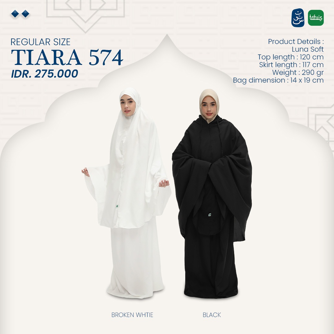 Tatuis Mukena Tiara 574 2 IN 1 Travelling Dewasa Reguler