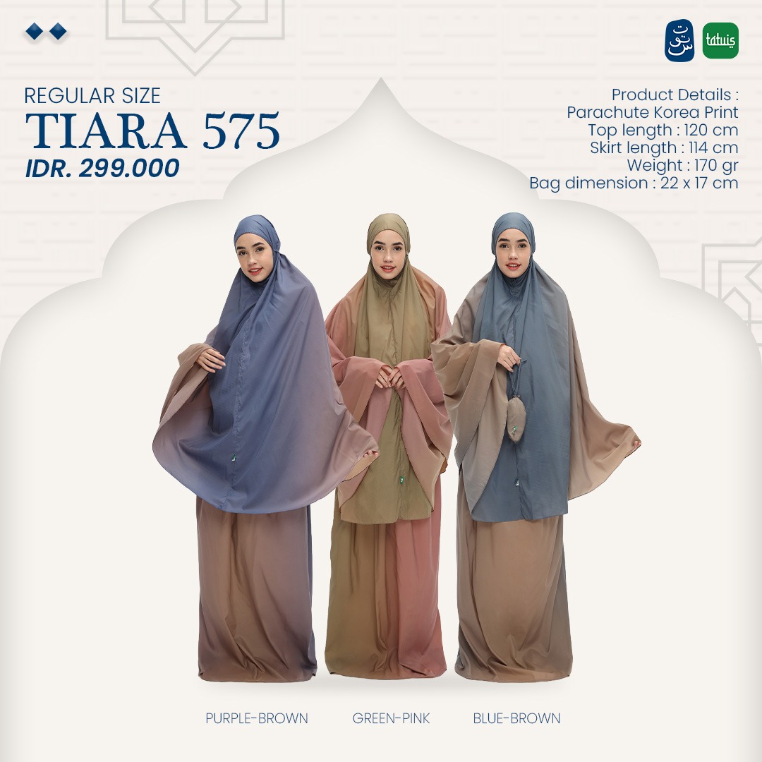 Tatuis Mukena Tiara 575 Travelling Dewasa Reguler
