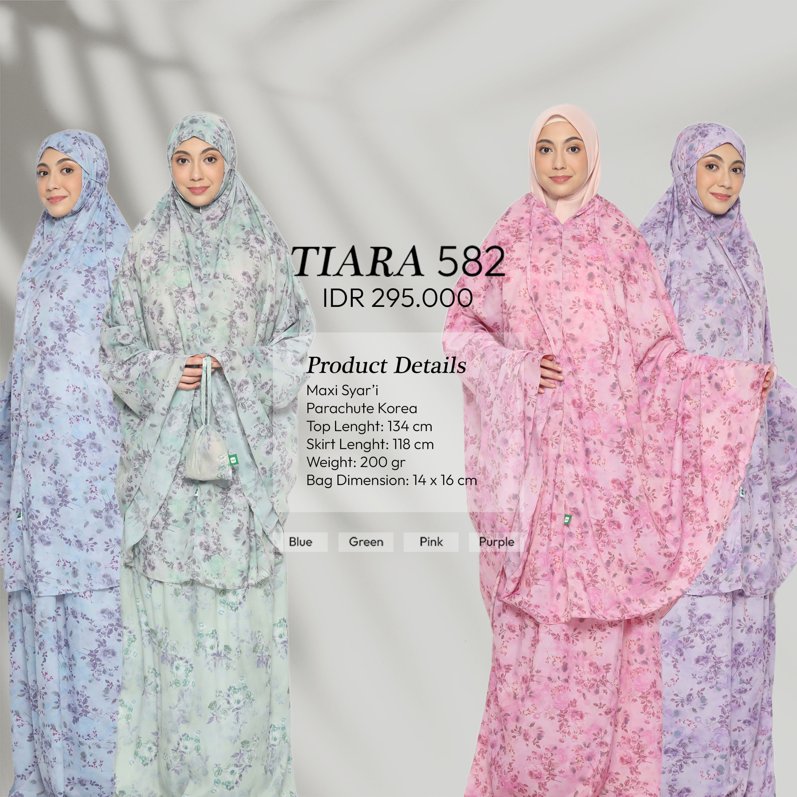 Tatuis Mukena Tiara 582 2 IN 1 Travelling Dewasa Reguler