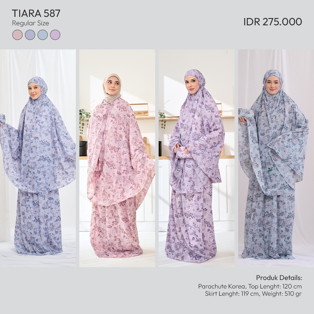 Tatuis Mukena Tiara 587 2 in 1 Travelling Dewasa Reguler