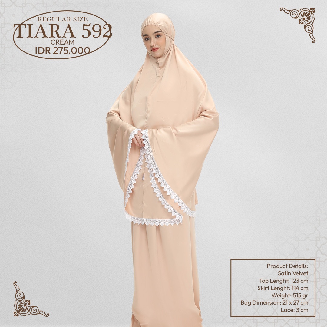 Tatuis Mukena Tiara 592 Cream Dewasa Reguler