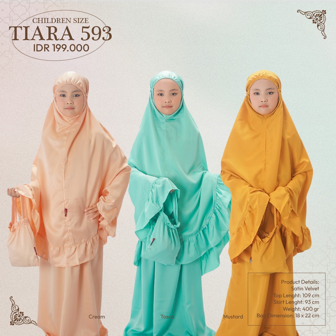 Tatuis Mukena Tiara 593 Anak Reguler