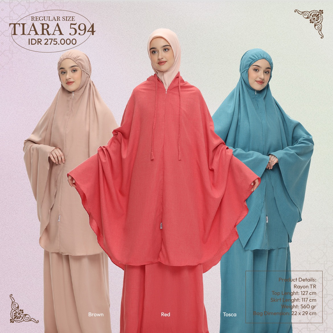 Tatuis Mukena Tiara 594 2 IN 1 Dewasa Reguler