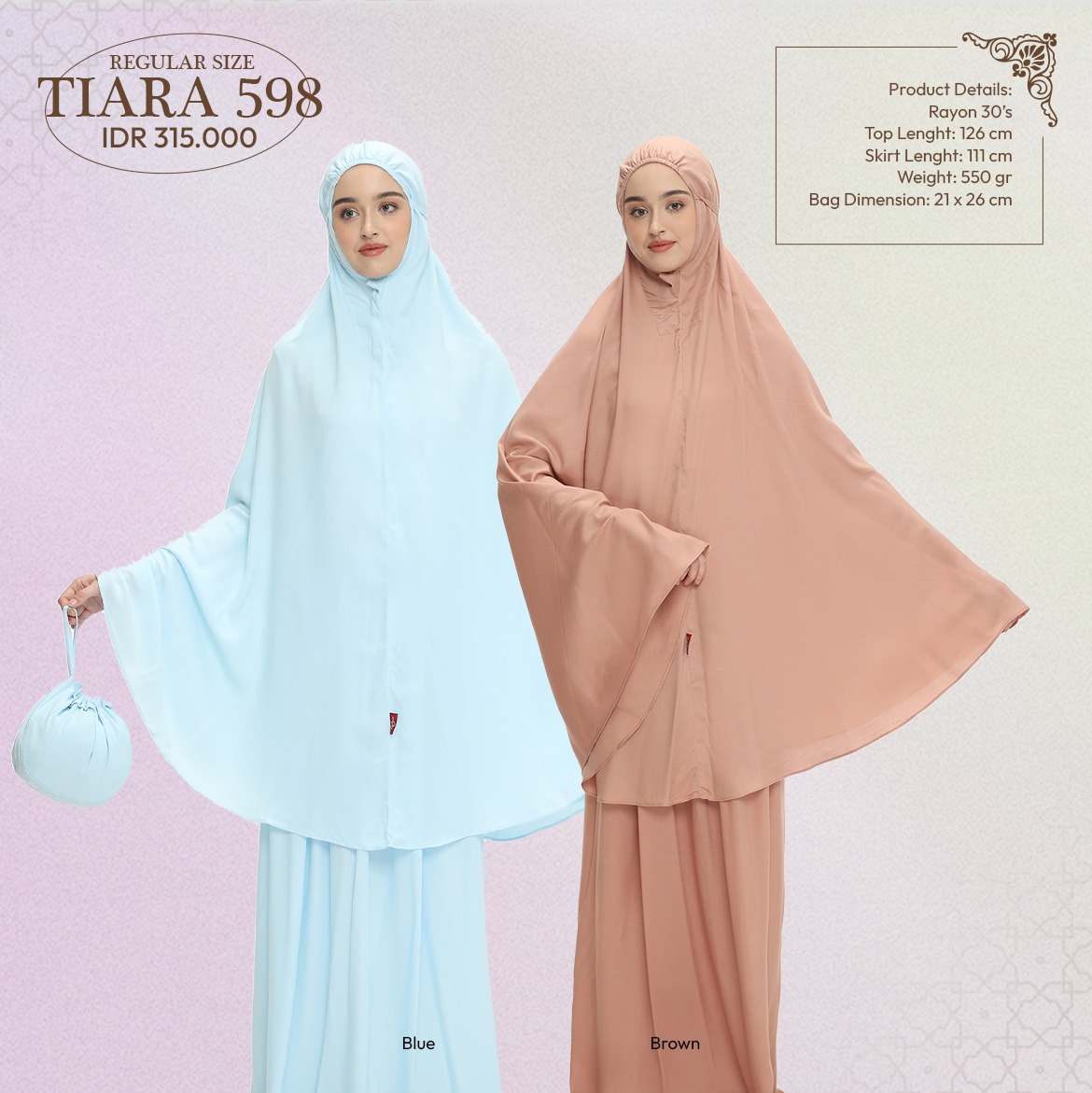 Tatuis Mukena Tiara 598 Dewasa Reguler