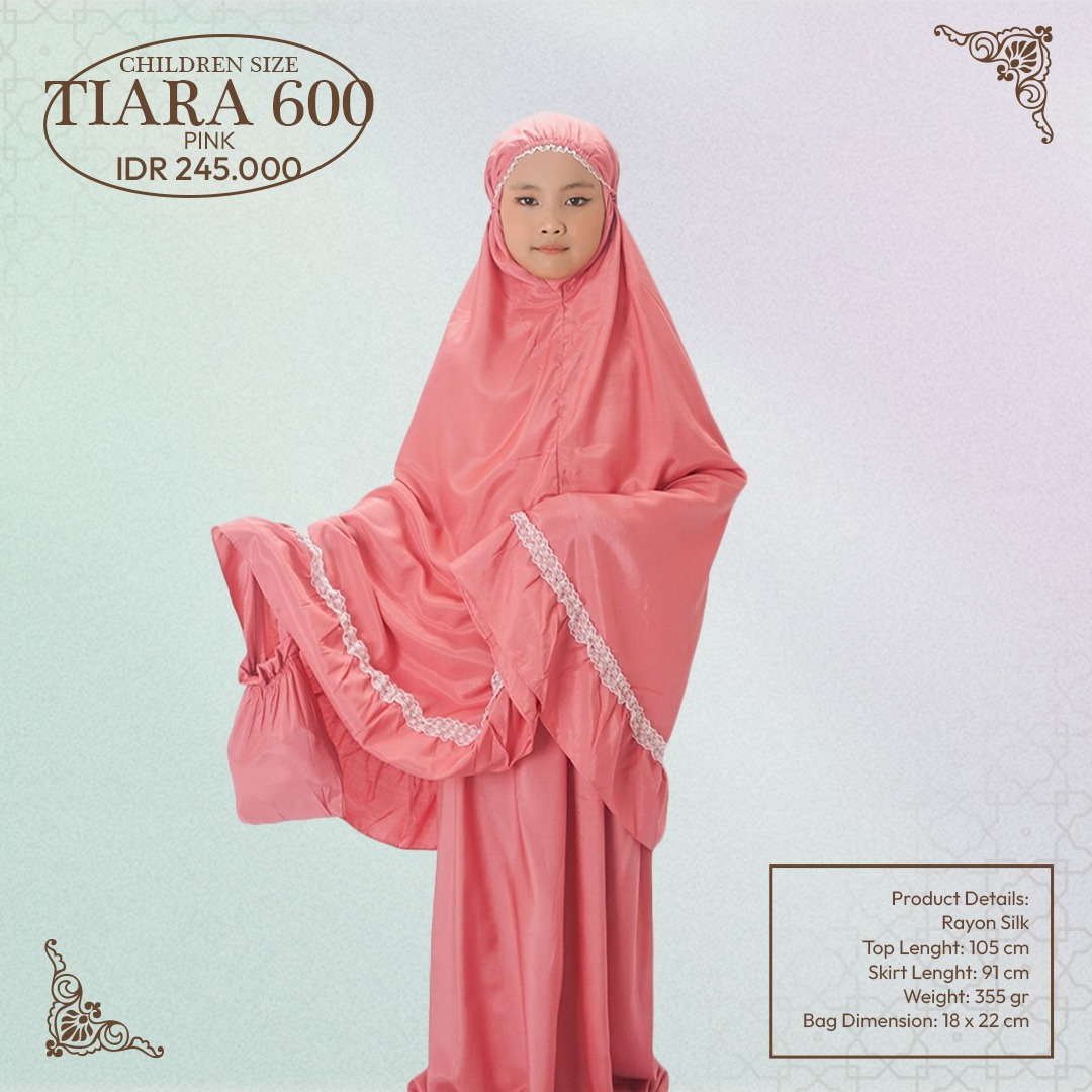 Tatuis Mukena Tiara 600 Pink Anak Reguler