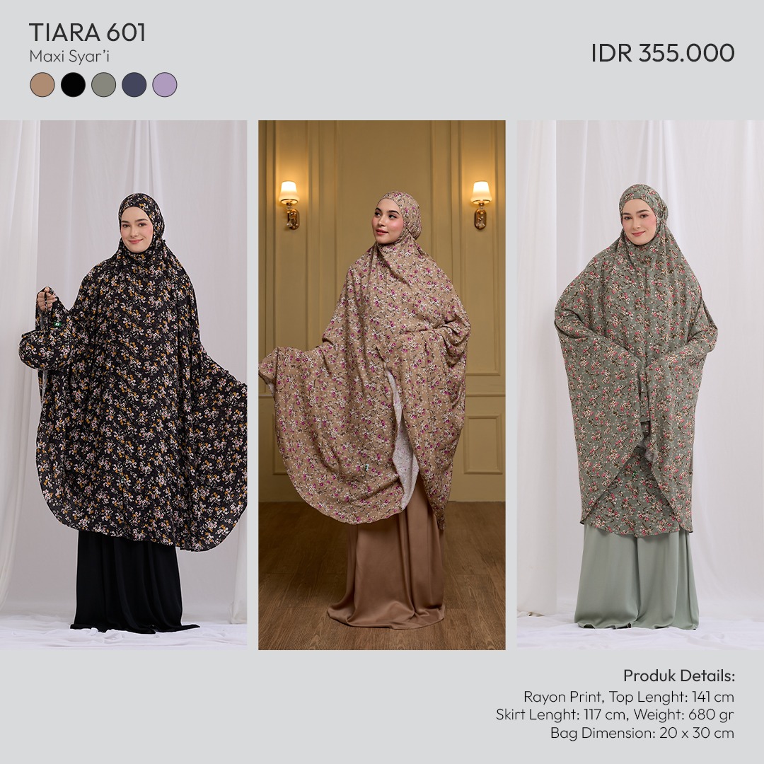 Tatuis Mukena Tiara 601 Dewasa Maxy Syari