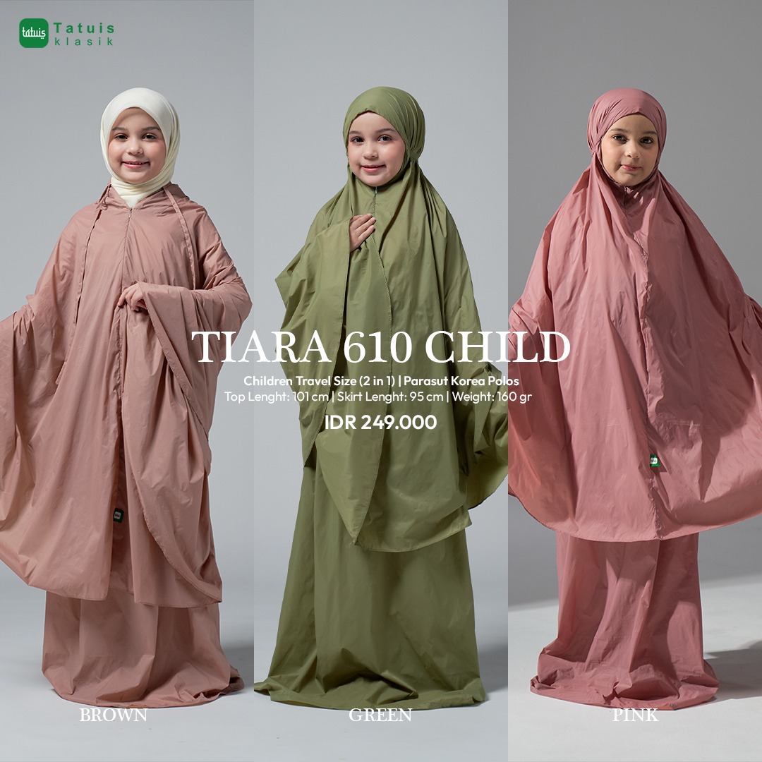 Tatuis Mukena Tiara 610 2 IN 1 Travelling Anak Reguler
