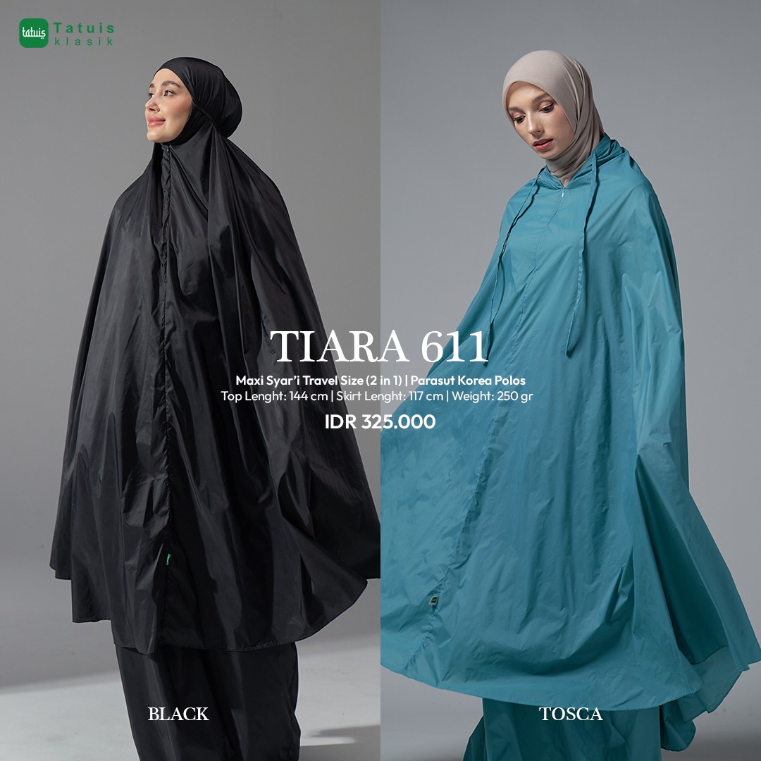 Tatuis Mukena Tiara 611 2 IN 1 Travelling Dewasa Maxy Syari