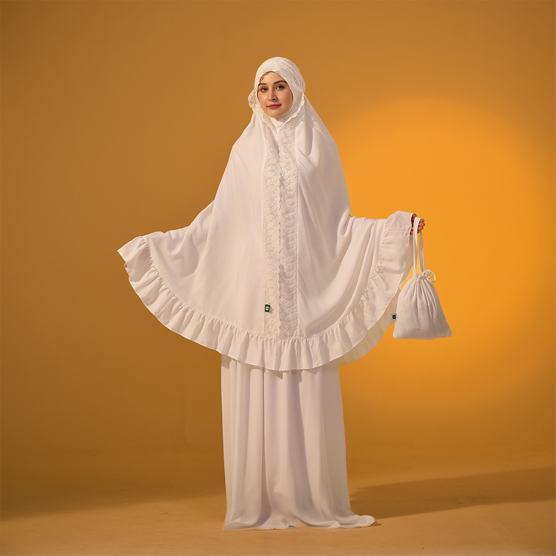 Tatuis Mukena Tiara 613 Broken White Dewasa Reguler