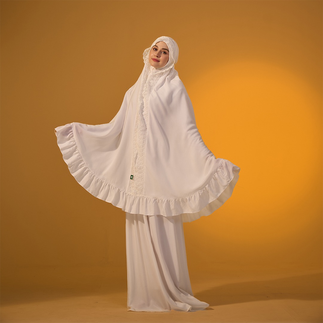 Tatuis Mukena Tiara 613 Broken White Dewasa Reguler