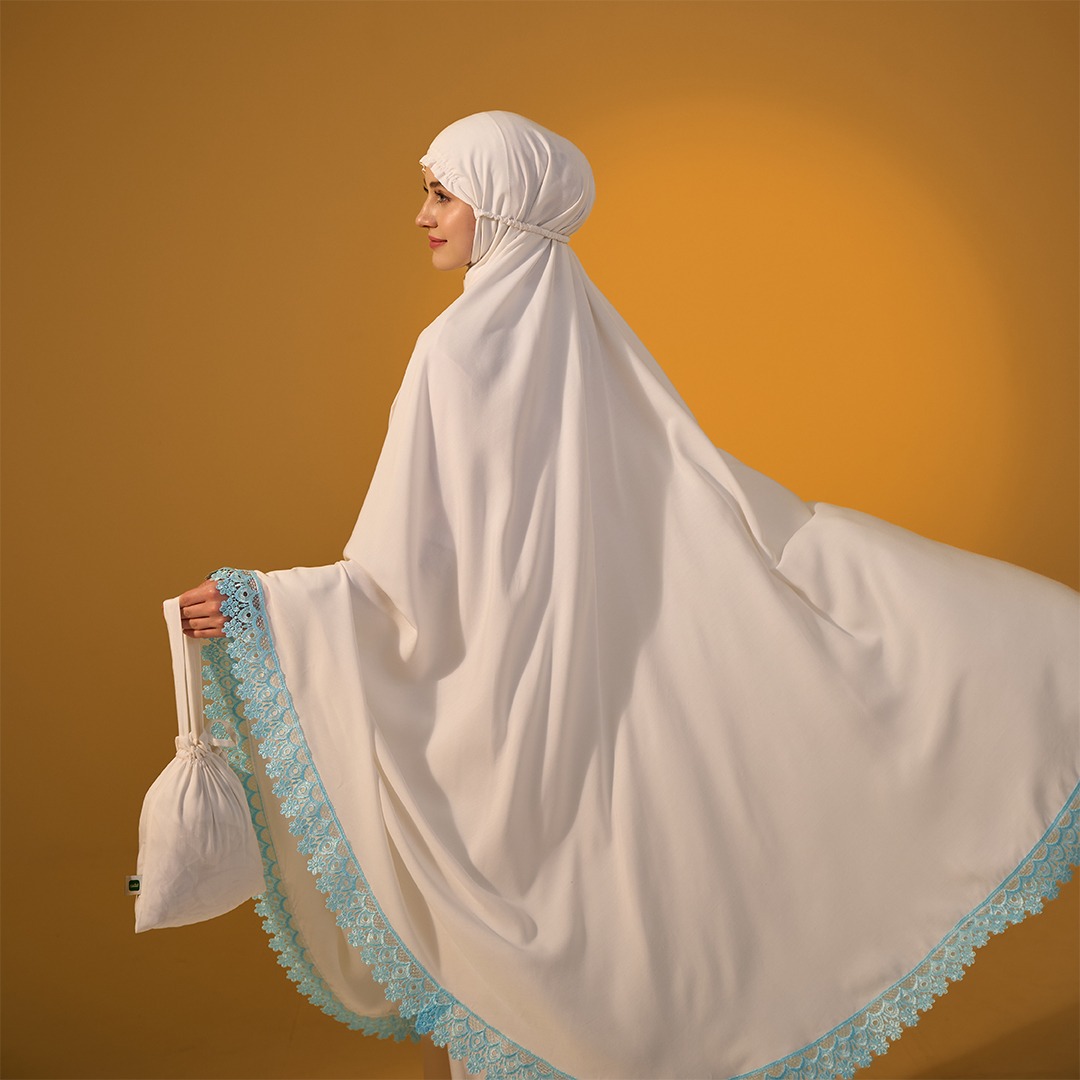 Tatuis Mukena Tiara 616 Broken White Dewasa Maxy Syari