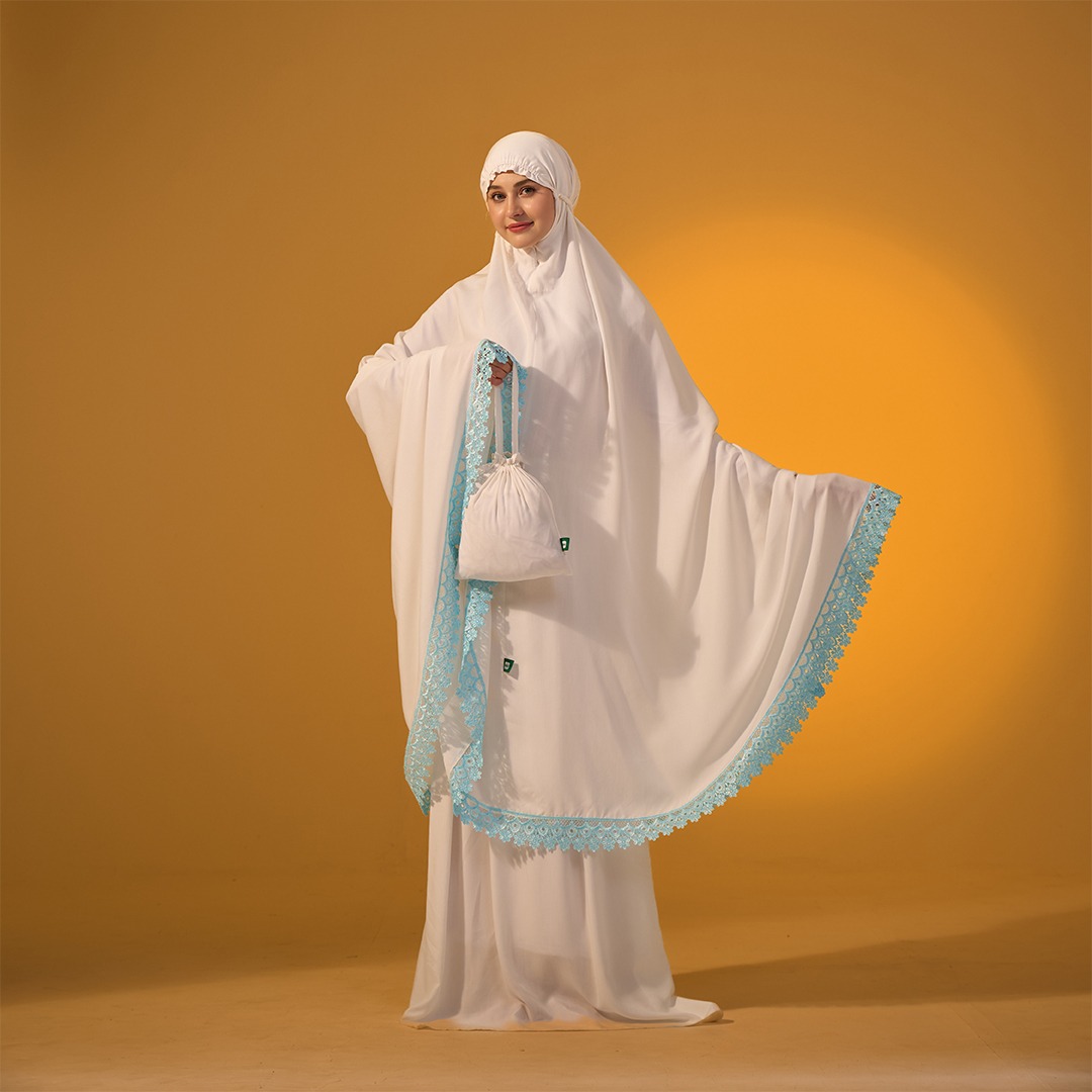 Tatuis Mukena Tiara 616 Broken White Dewasa Maxy Syari