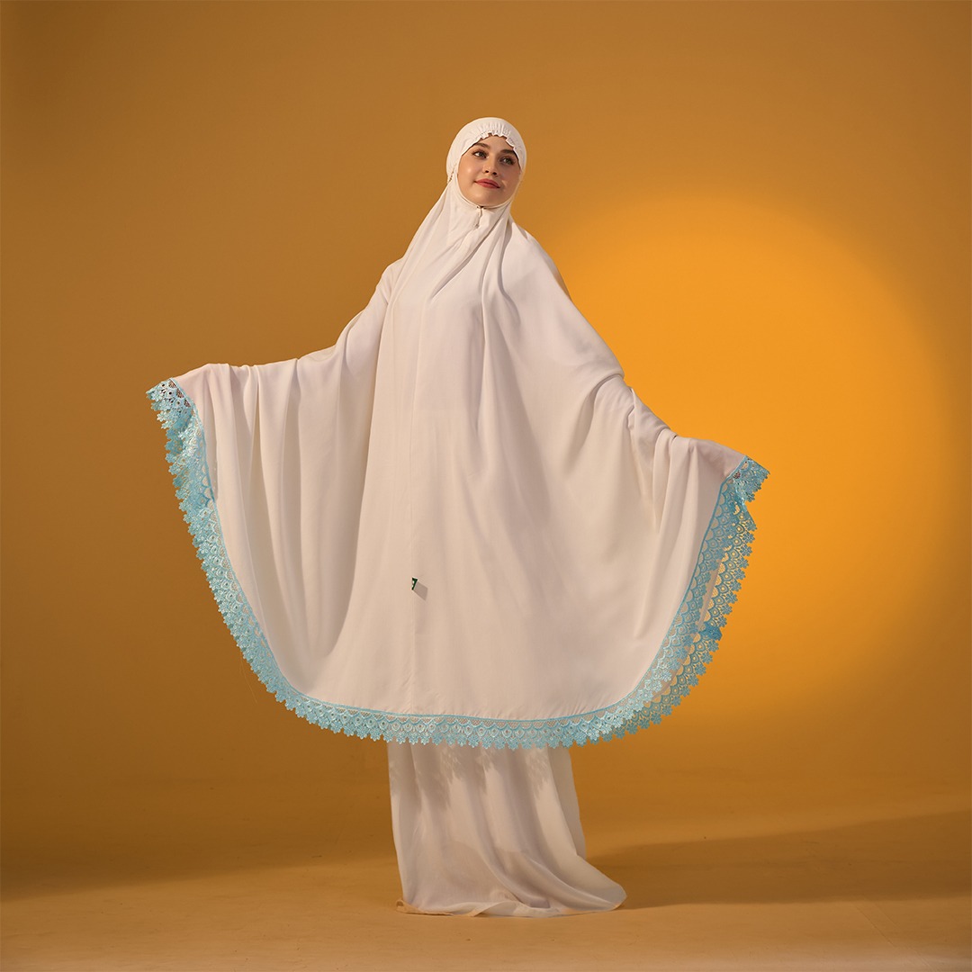 Tatuis Mukena Tiara 616 Broken White Dewasa Maxy Syari