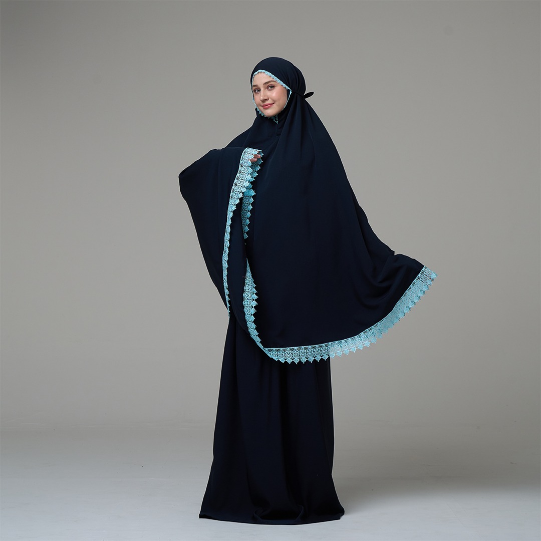 Tatuis Mukena Tiara 618 Navy  Dewasa Reguler