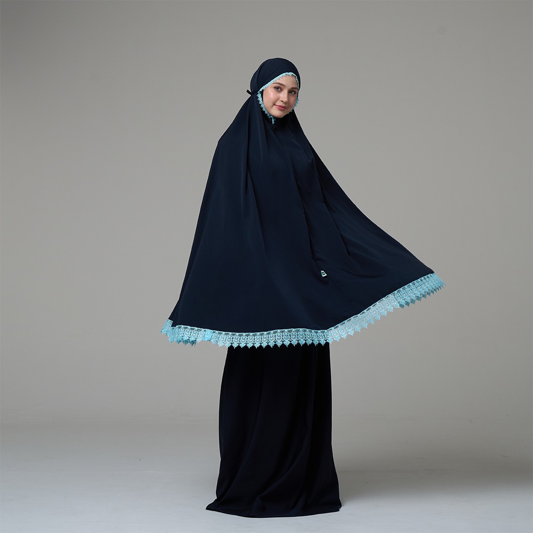 Tatuis Mukena Tiara 618 Navy  Dewasa Reguler