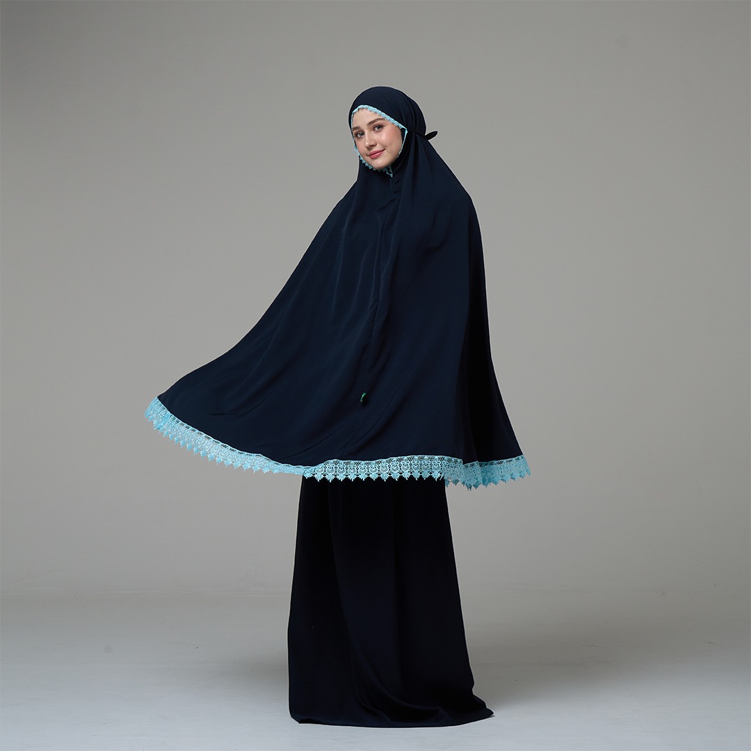 Tatuis Mukena Tiara 618 Navy  Dewasa Reguler