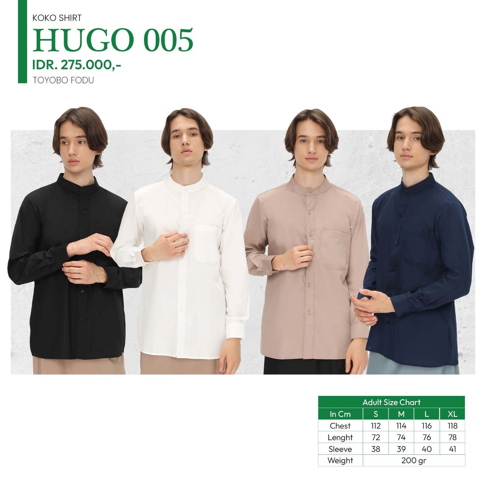 Tatuis Baju Koko Hugo 005 Dewasa
